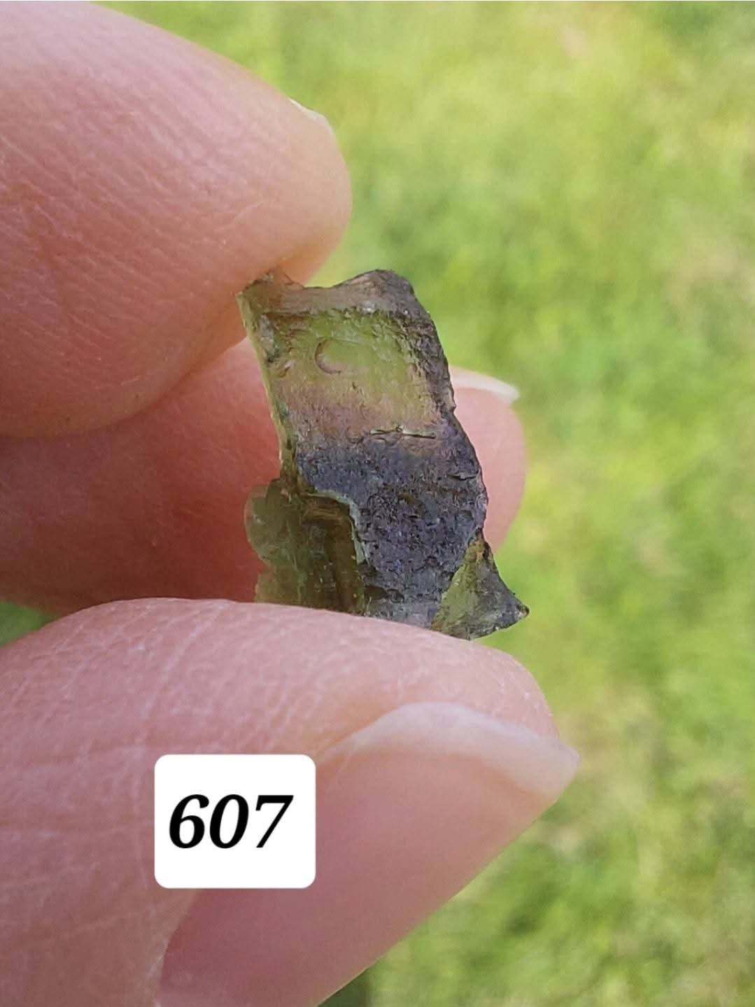 Moldavite piece, 0.51g, Tektite (Ref: 607)