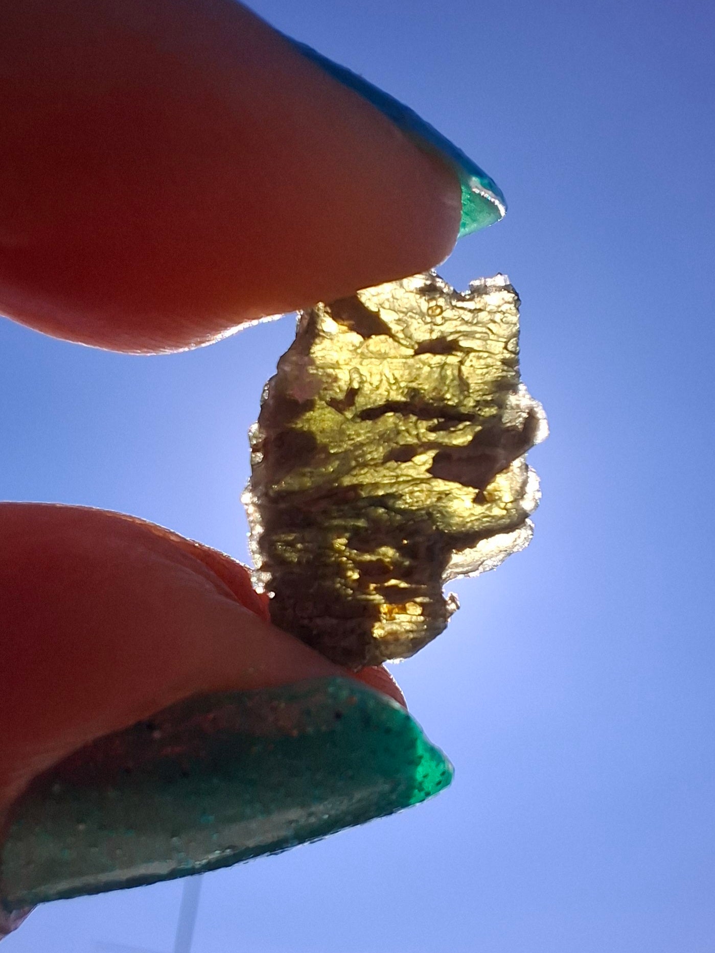 Moldavite Piece, 1.07g, Tektite (Ref: 1422)