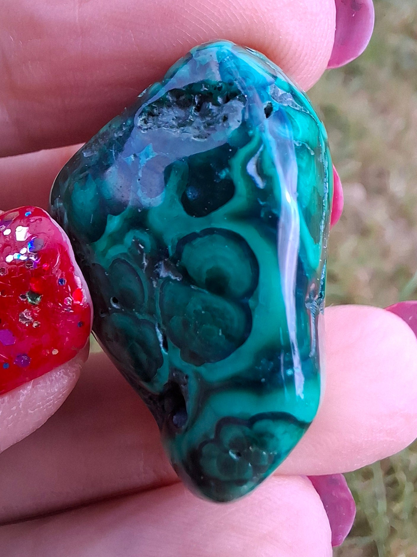 Malachite, Tumble Stone, Crystal (Ref: T157)