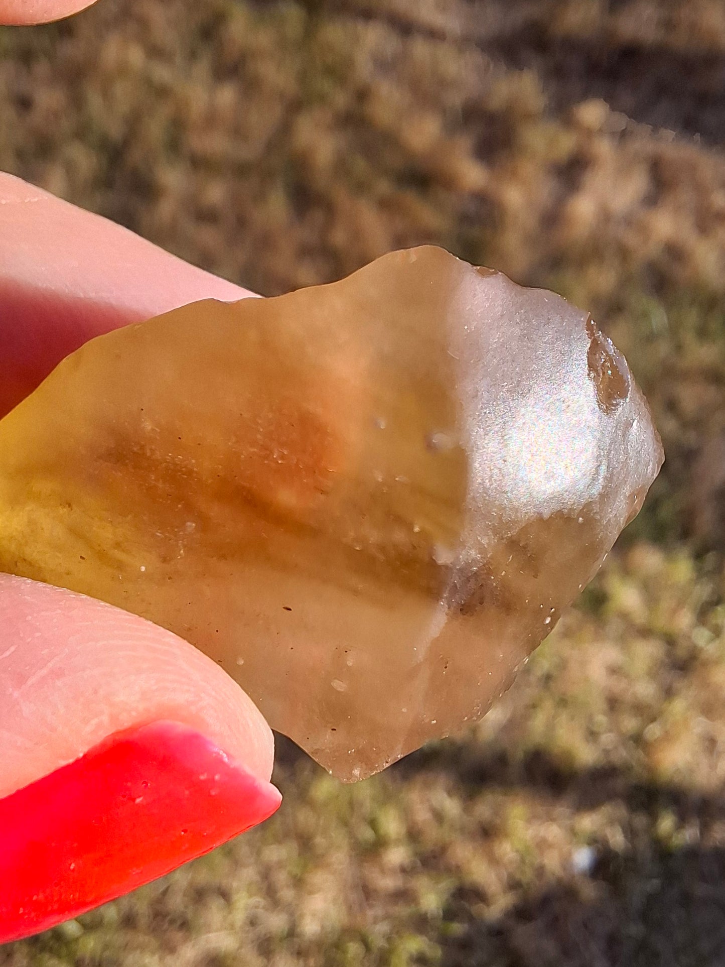 Libyan Desert Glass (darker) Piece, 12.00g, Tektite (Ref: L1377)