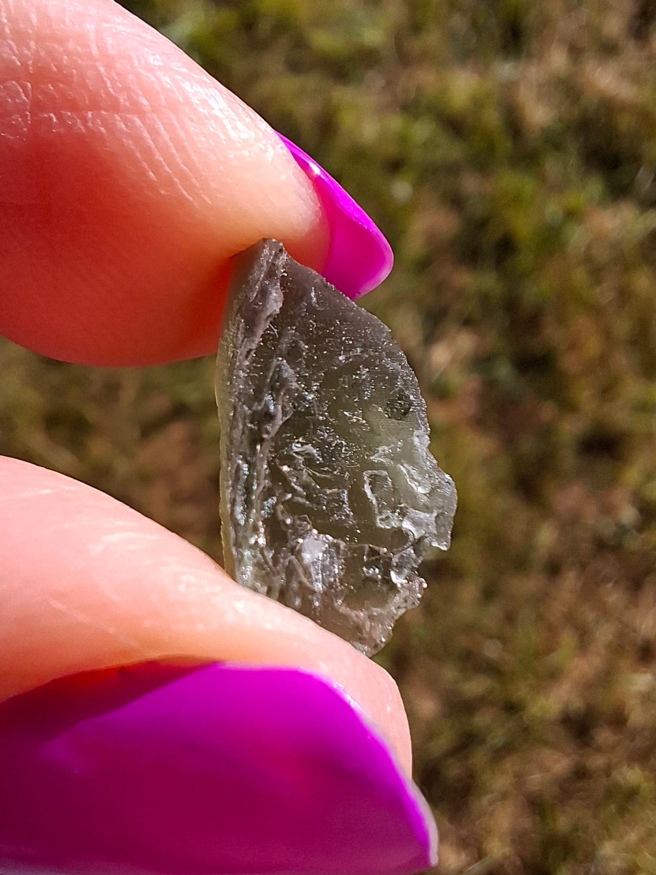 Moldavite Piece, 0.79g, Tektite (Ref: 1441)