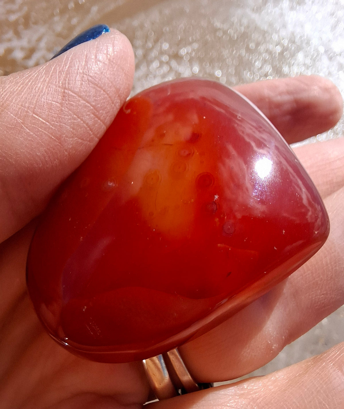 Druzy Carnelian Heart, Crystal (Ref:DCH2)