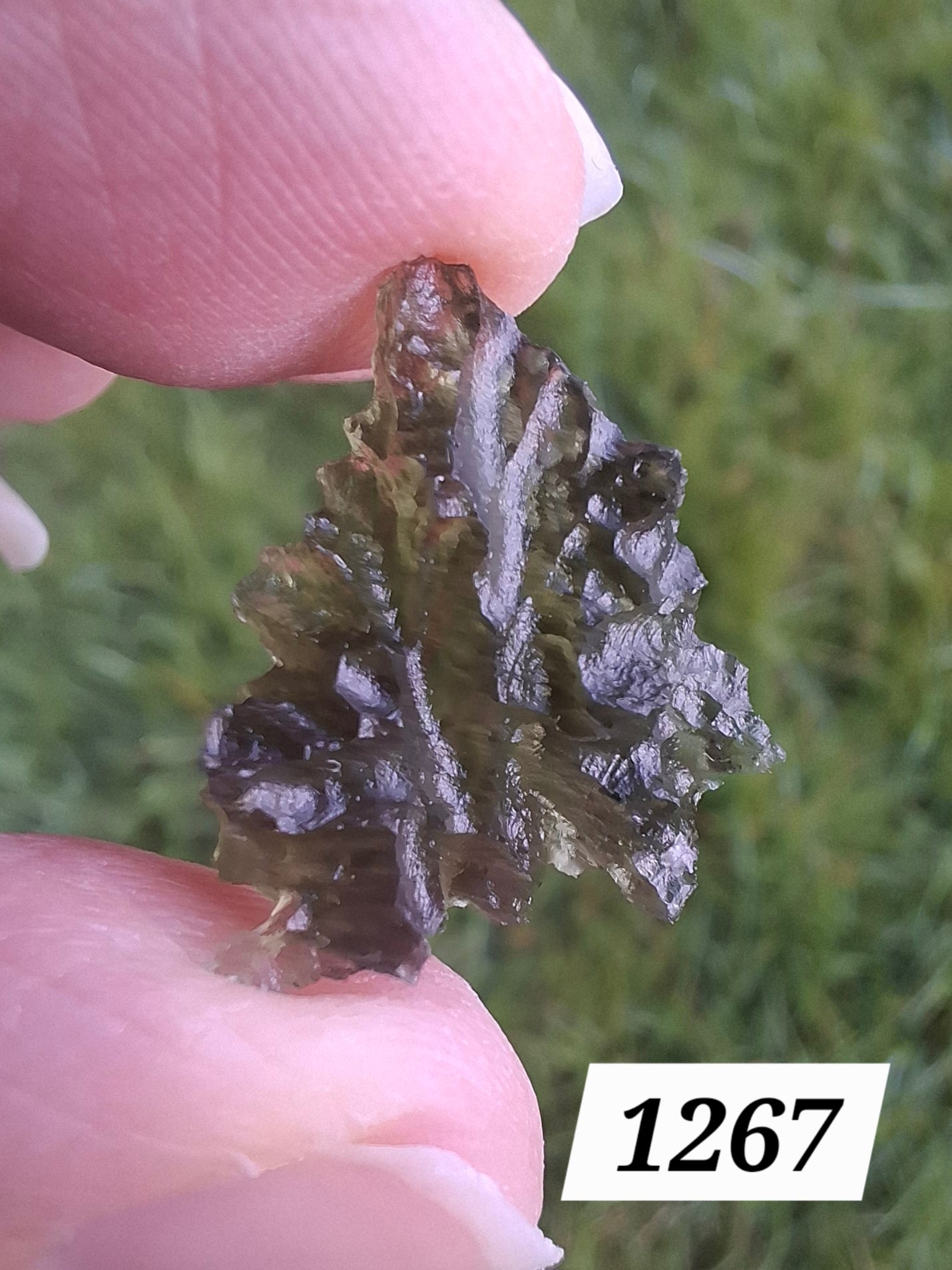 Moldavite Piece, JEZKOVNA BESEDNICE, 1.46g, Tektite (Ref: 1267)