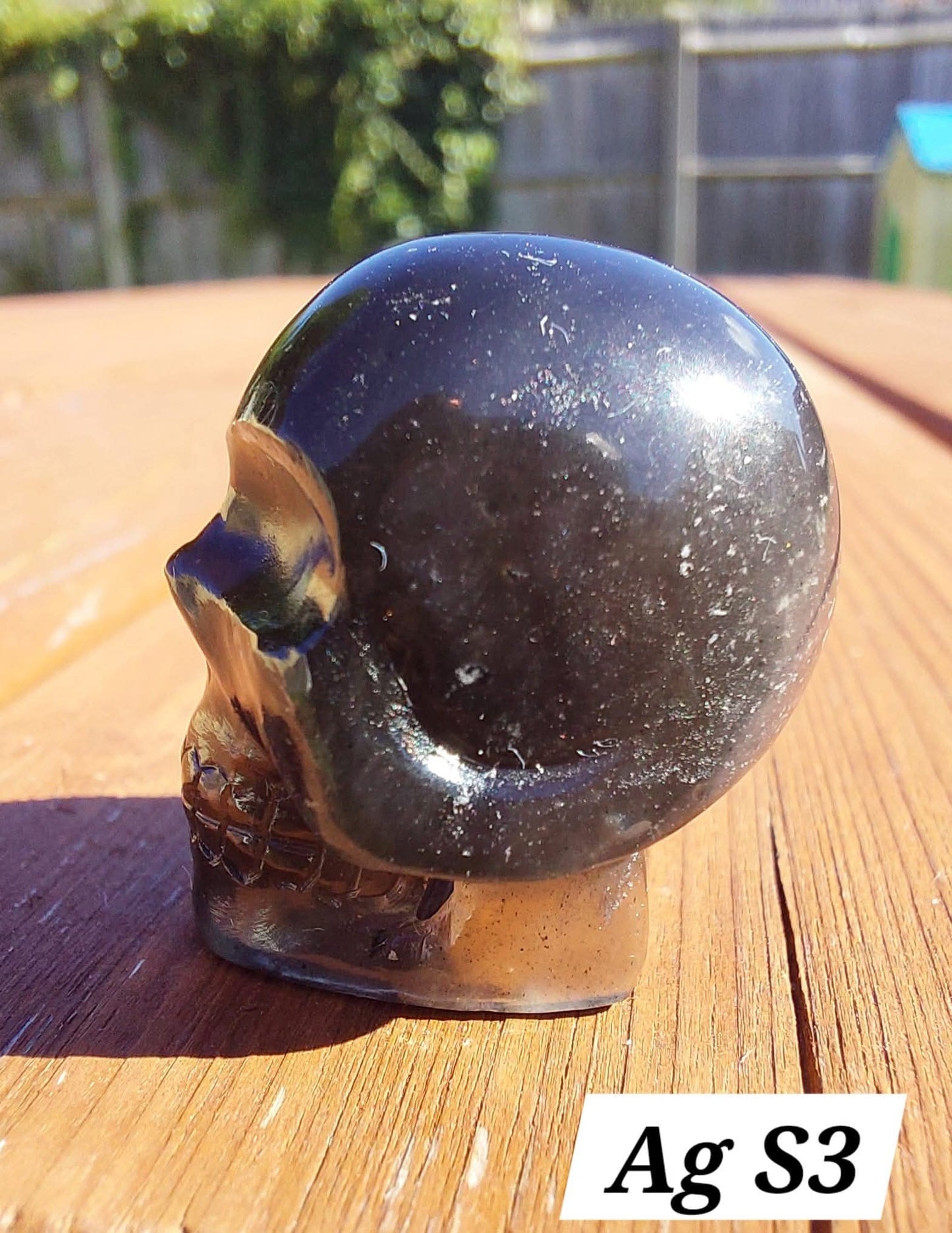 Agni Manitite SKULL Carving, 13.06g, Crystal (Ref: Ag S3)