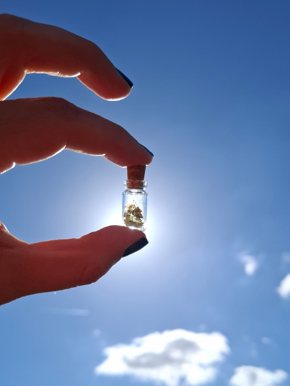 Moldavite Chips (0.50g) in 1ml Bottle, Tektite (Ref: B27)