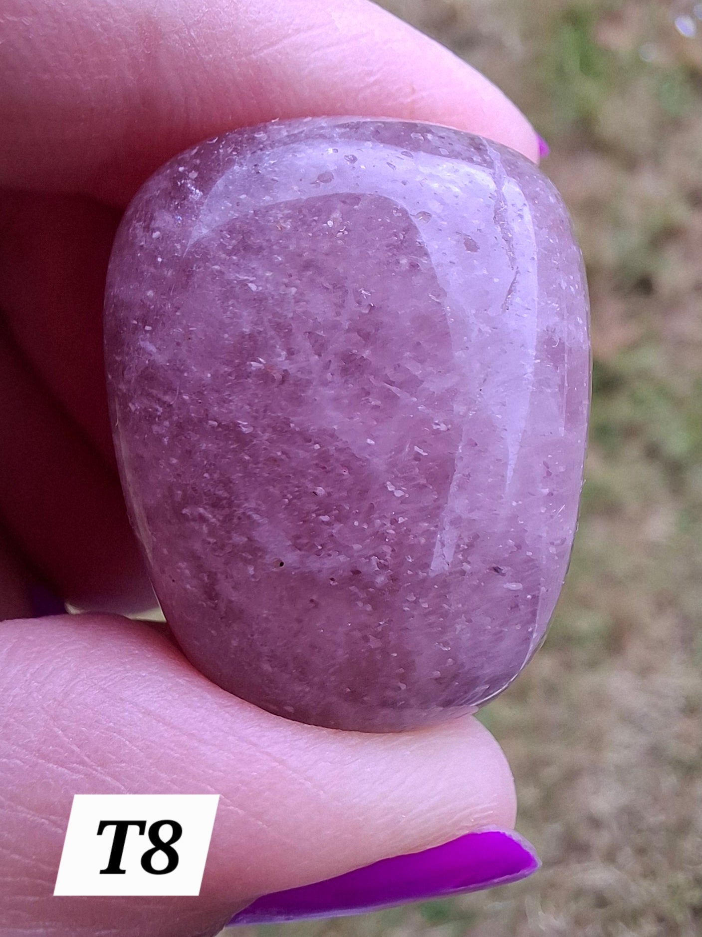 Strawberry Quartz, Tumble Stone, Crystal (Ref: T8)