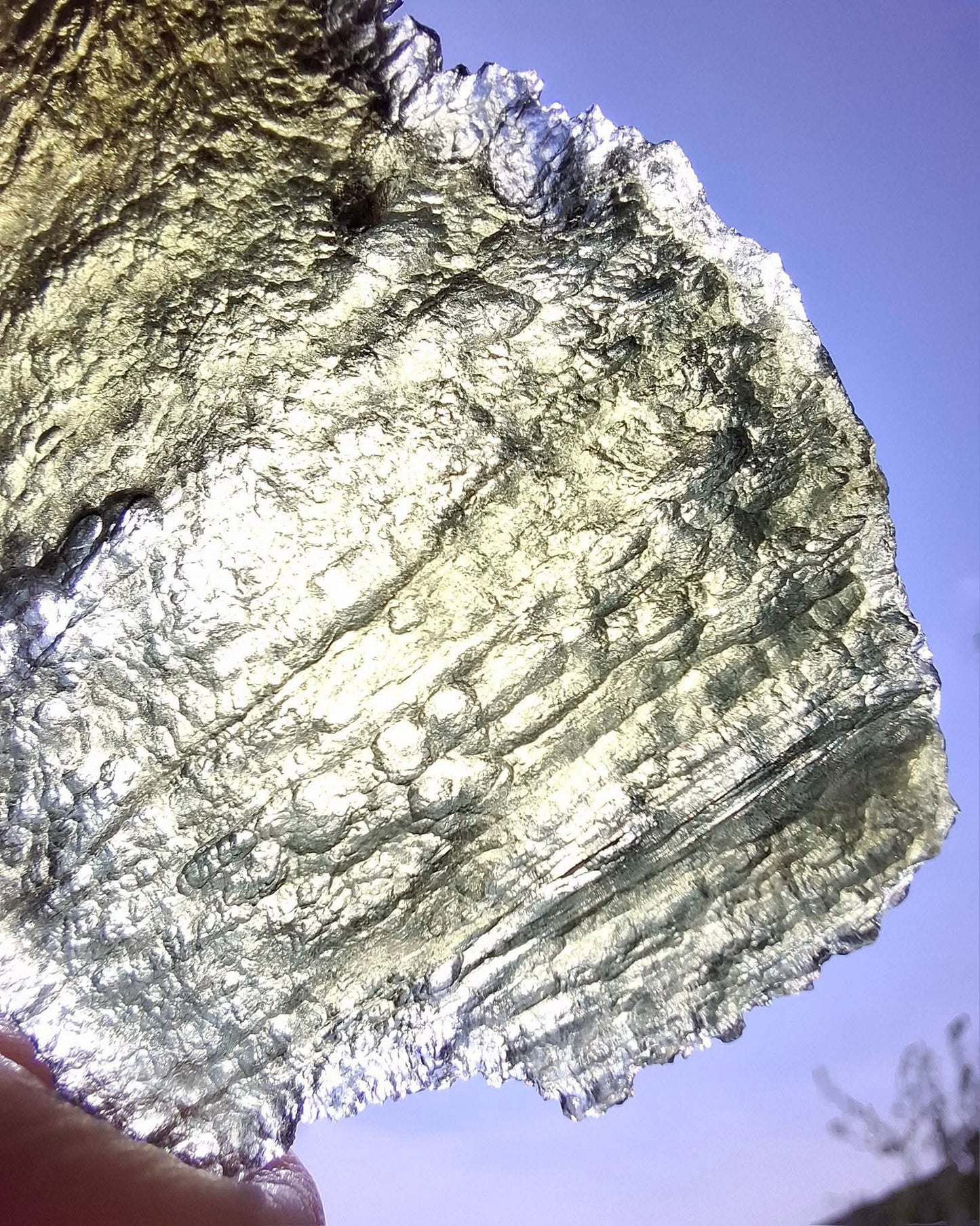 Moldavite Piece, ANGEL CHIME, CHLUM MAROUSKOVO POLE, 23.61g, Tektite (Ref: 1165)
