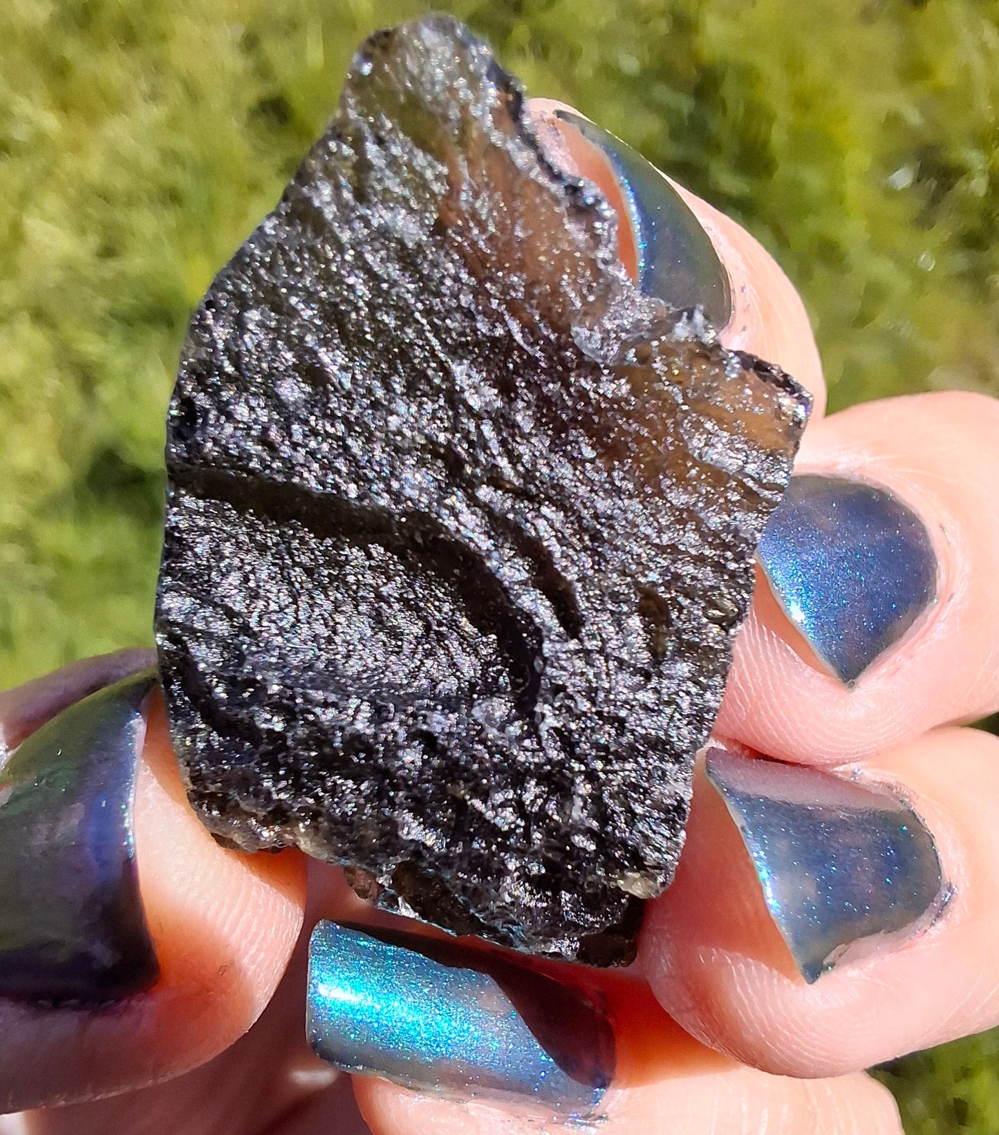 Moldavite Piece, JAKULE, 7.00g, Tektite (Ref: 1376)