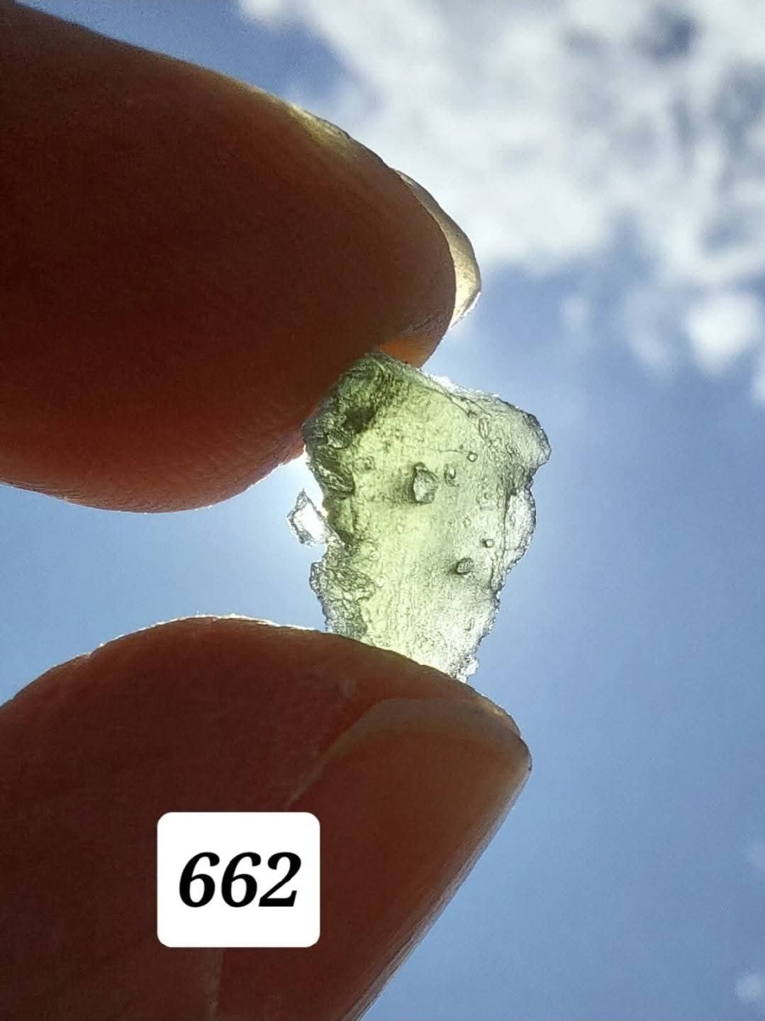 Moldavite Piece, 0.53g, Tektite (Ref: 662)