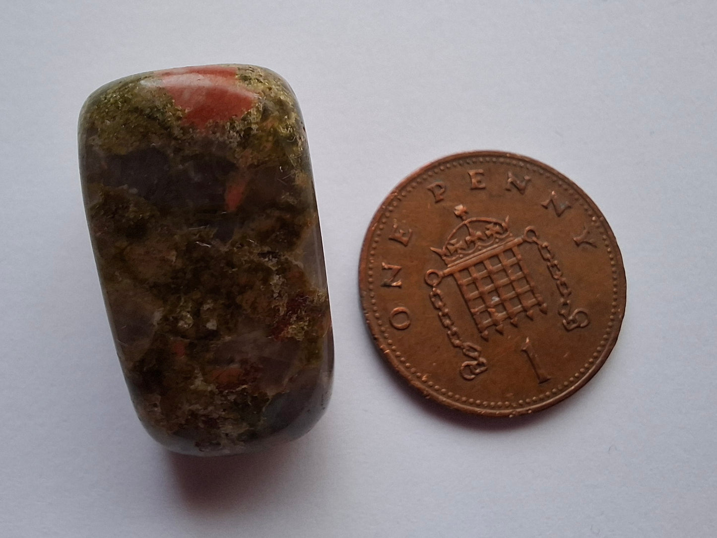 Unakite, Tumble Stone, Crystal (Ref: T185)