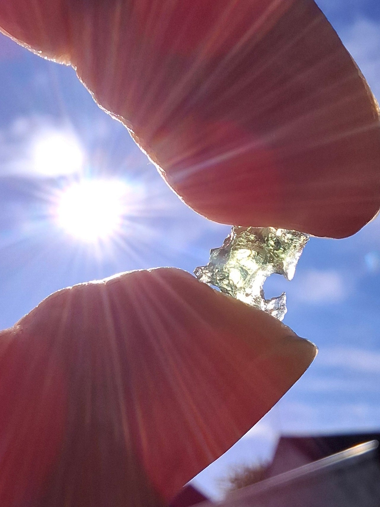 Moldavite chip Bundle, 1g, 4 pcs, Tektite (MB43)