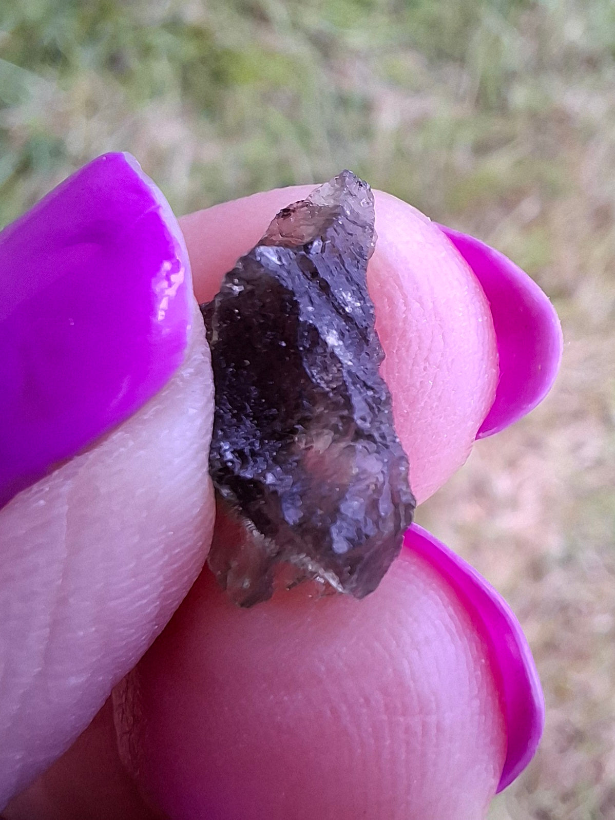 Moldavite Piece, 0.82g, Tektite (Ref: 1454)
