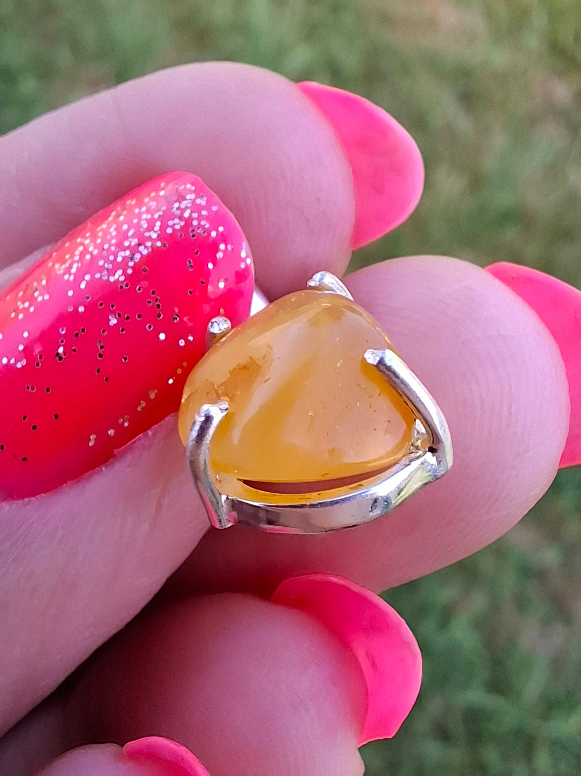Baltic Amber Pendant, 925 Silver, Fossil (Ref: AP18)