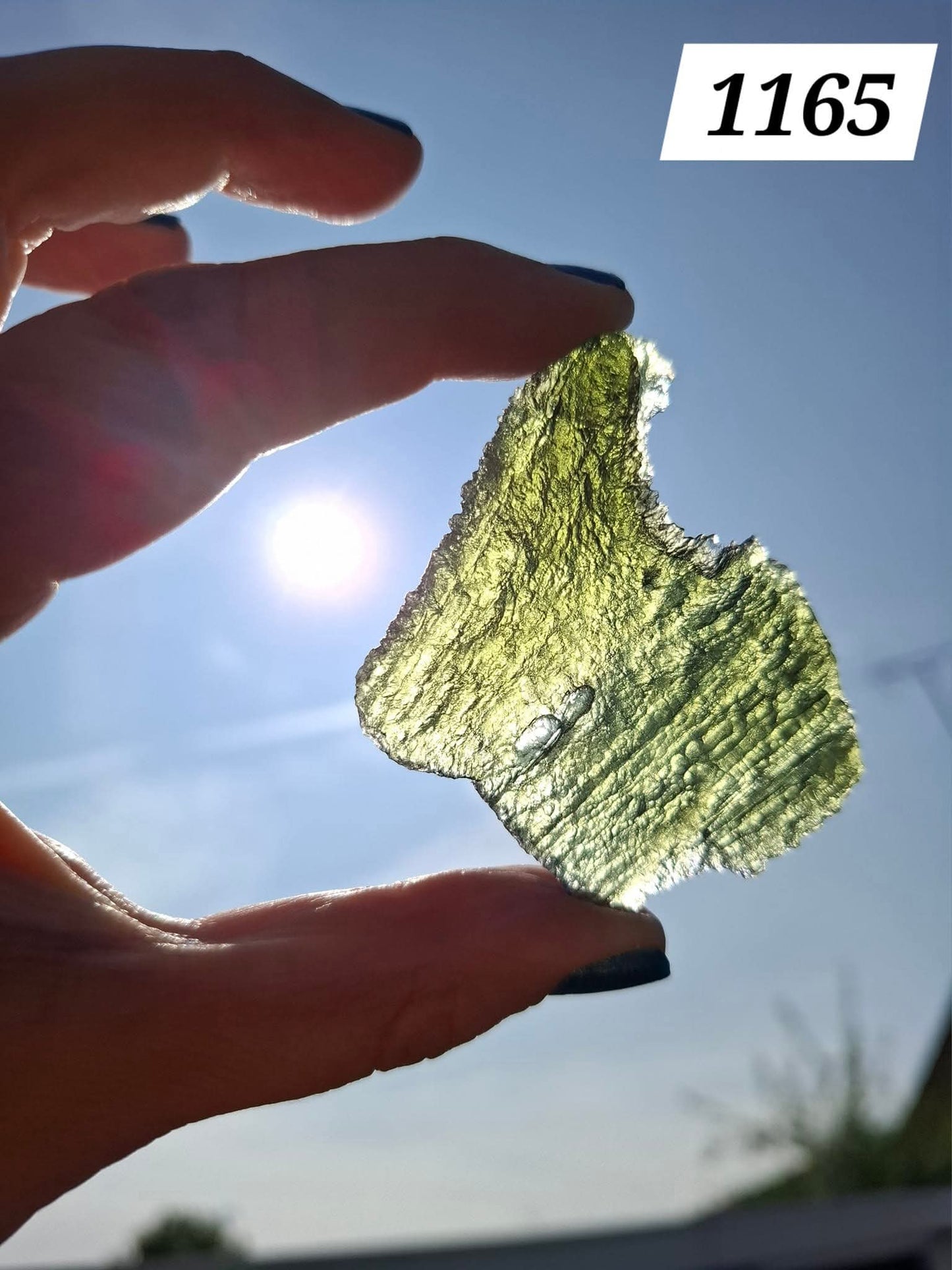 Moldavite Piece, ANGEL CHIME, CHLUM MAROUSKOVO POLE, 23.61g, Tektite (Ref: 1165)