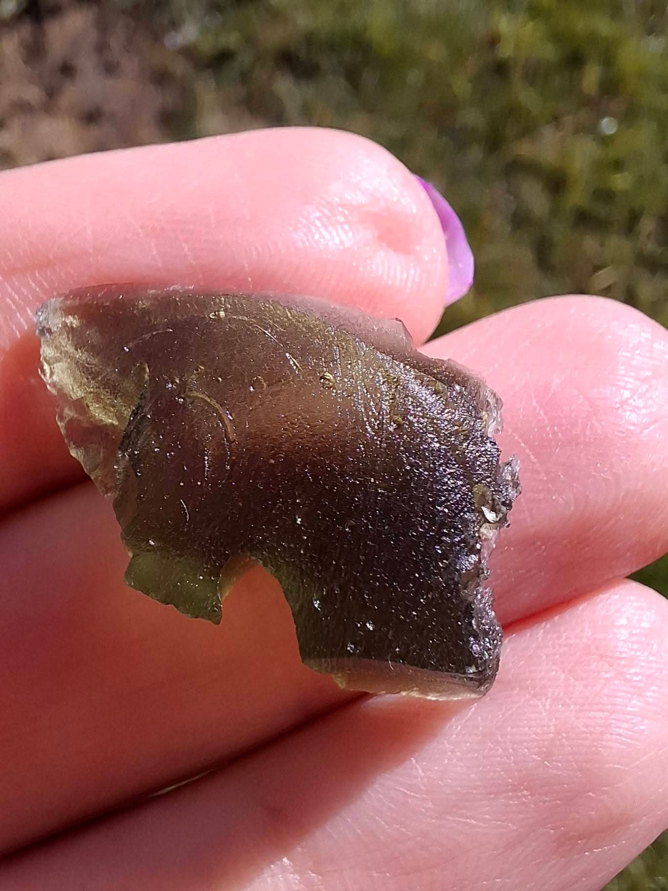 Moldavite Piece, 2.79g, Tektite (Ref: 1300)