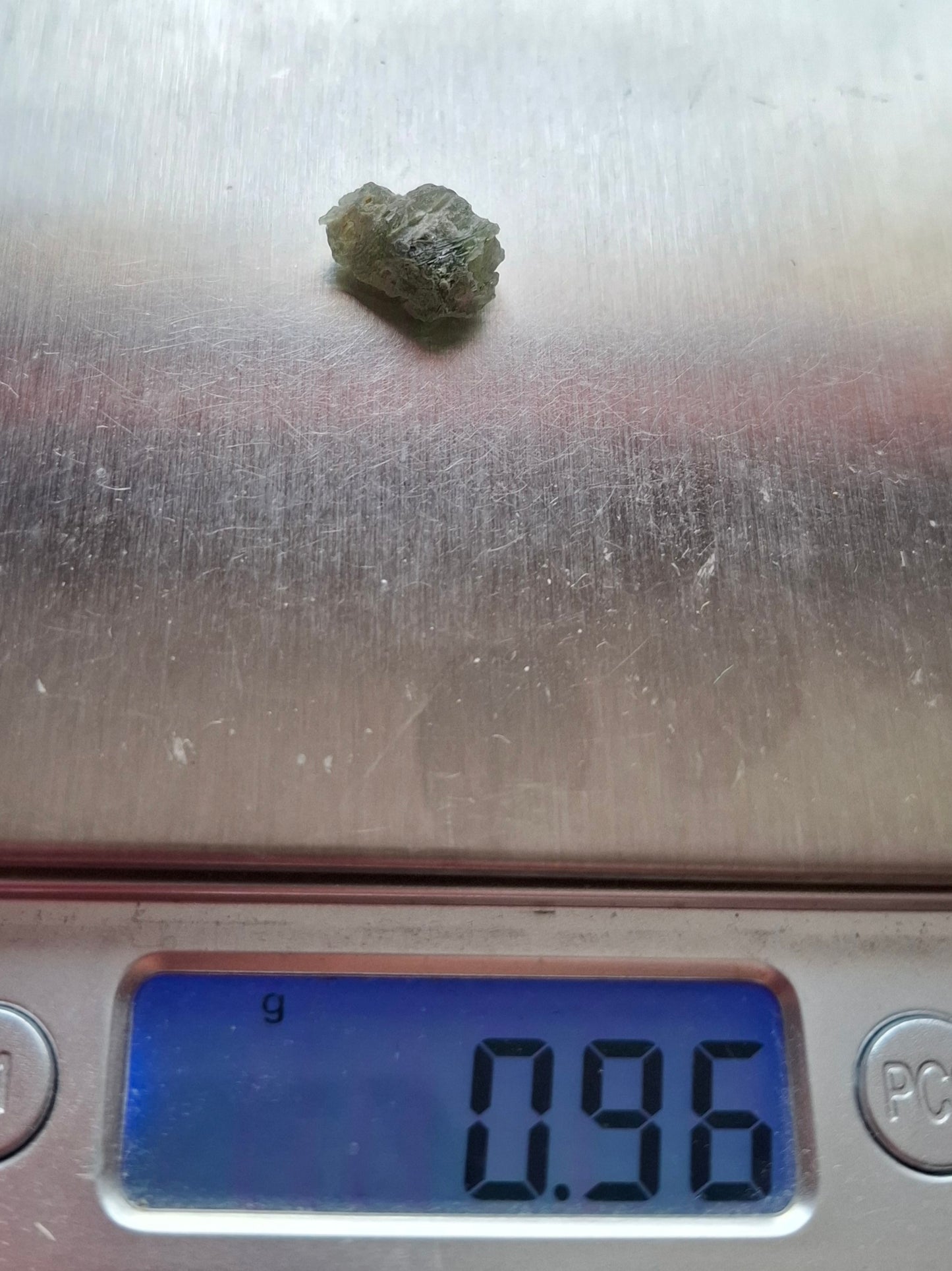 Moldavite Piece, SNOWFLAKE, FROSTED, BRUSNA, Tektite (Ref: 1493)