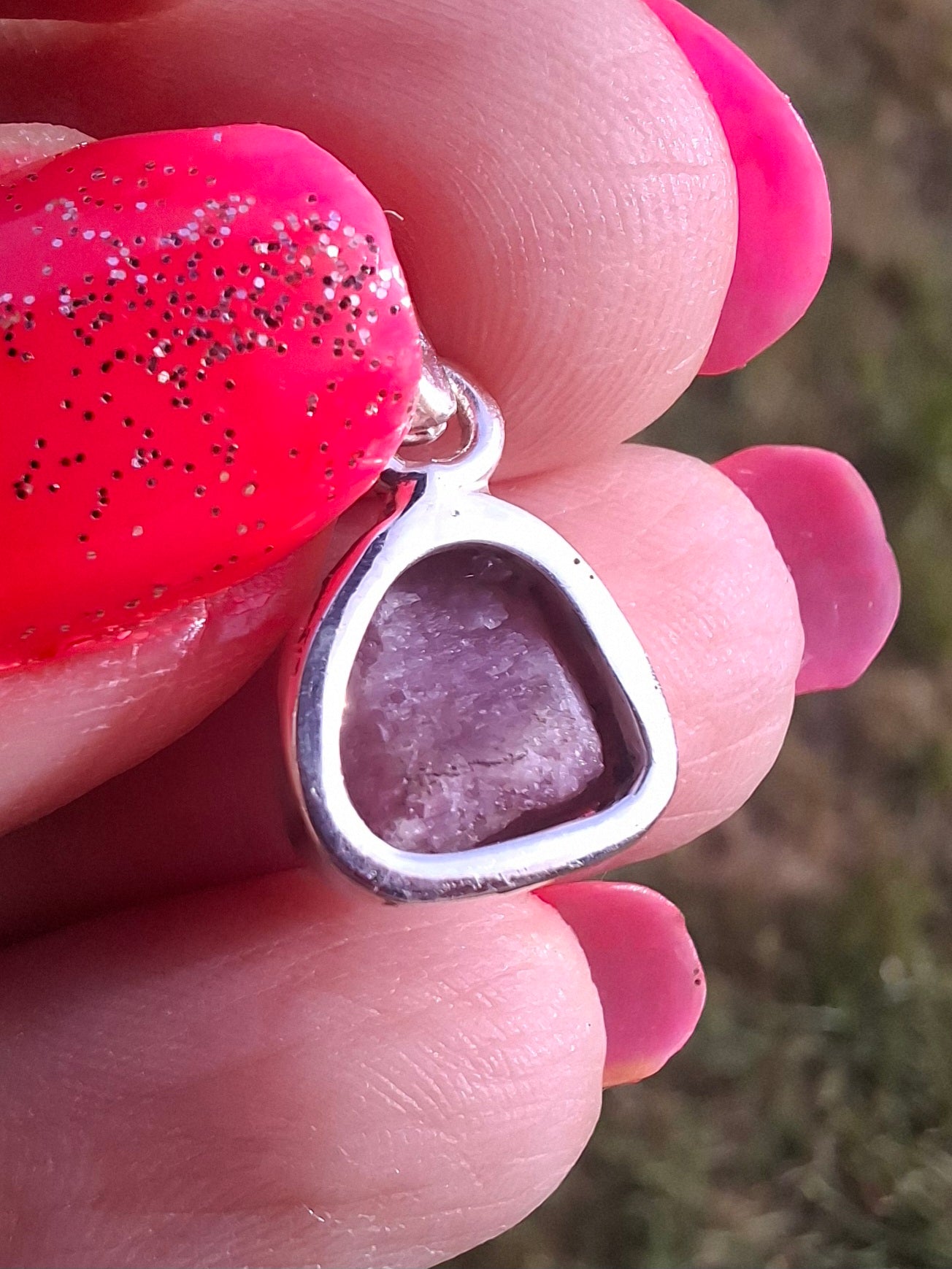 Punk Tourmaline Pendant, 925 Silver, Crystal (Ref: PT9)