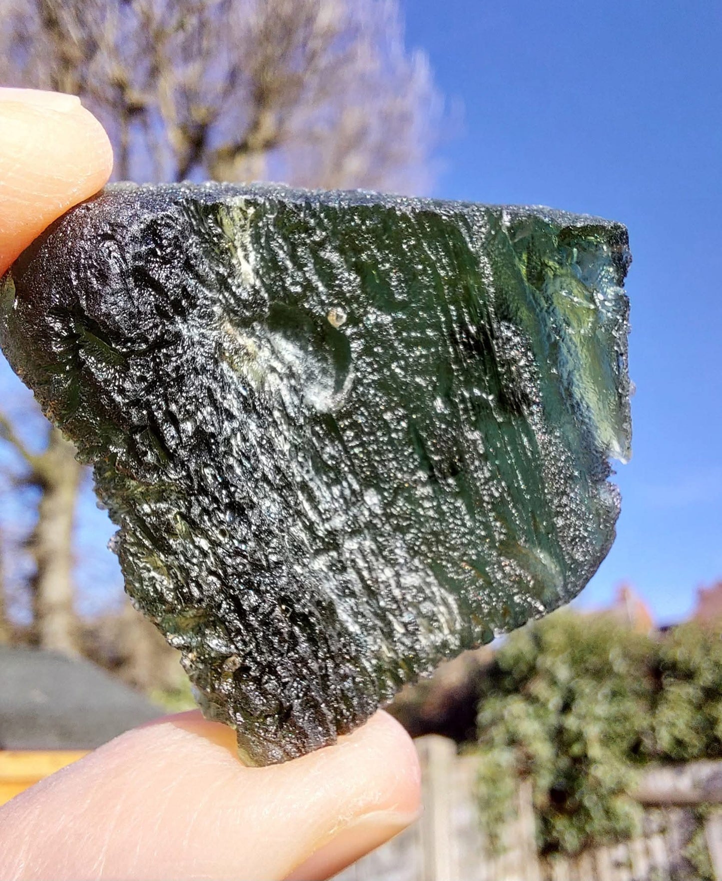 Moldavite Piece, NOVA HOSPODA, 18.15g, Tektite (Ref: 1041)