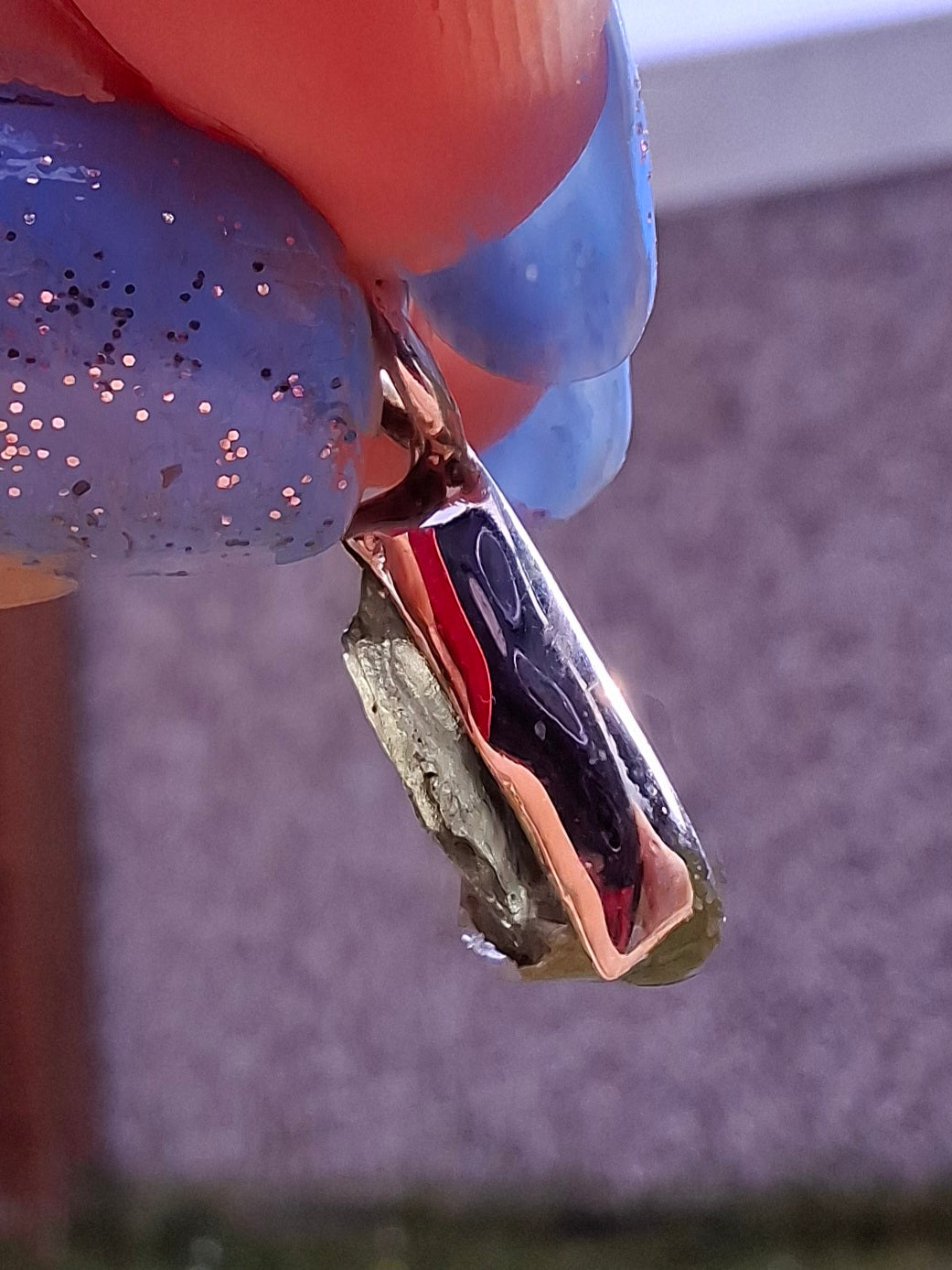 Moldavite Pendant, 925 Silver, Tektite (Ref: P30)