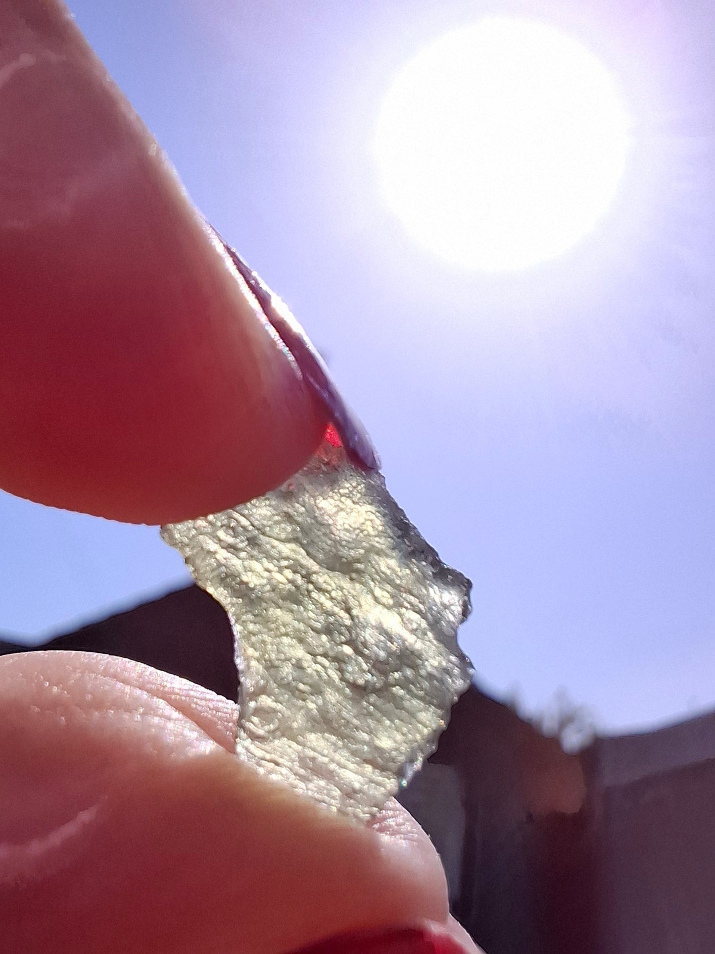 Moldavite Piece, 0.48g, Tektite (Ref: 1480)