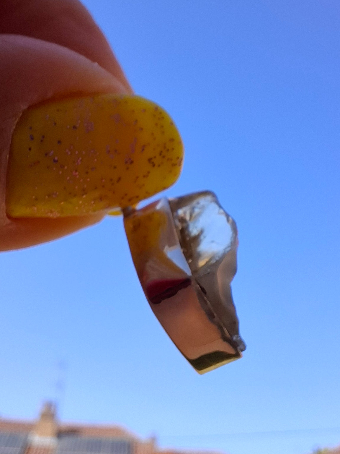 Libyan Desert Glass Pendant, 925 Silver, Tektite (Ref: LP97)