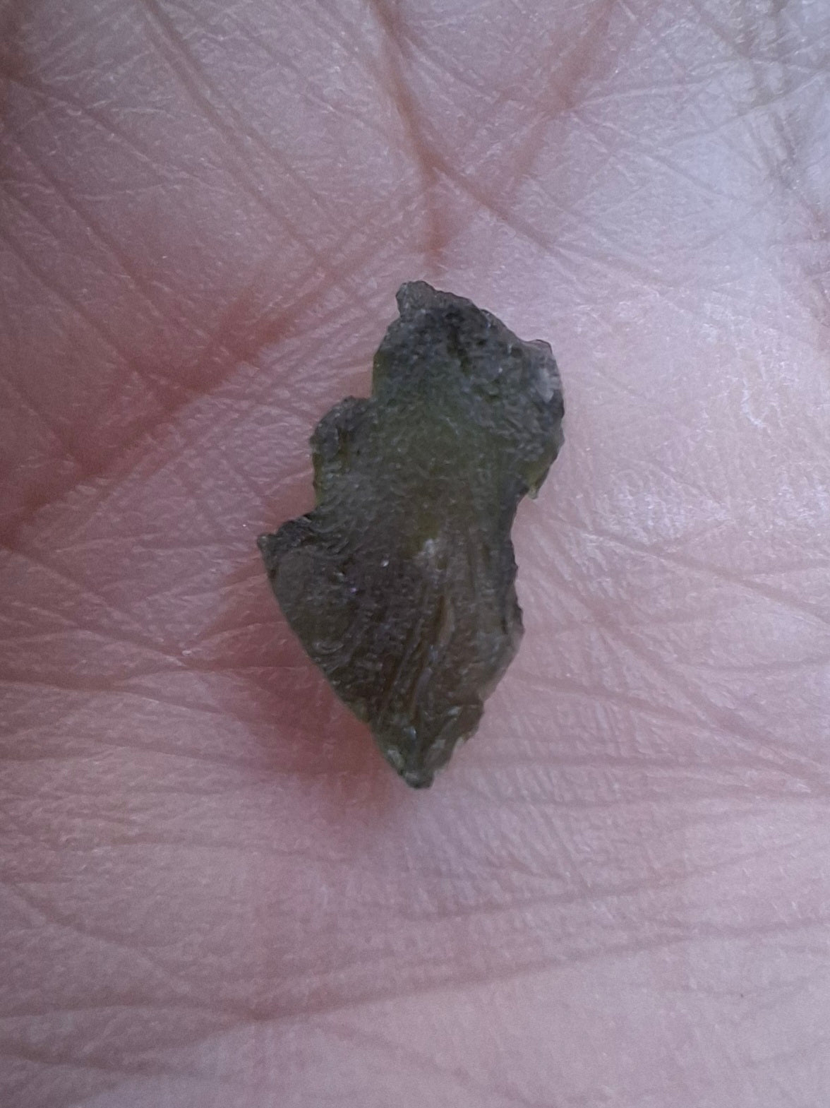 Moldavite small Piece, 0.39g, Tektite (Ref: 1431)