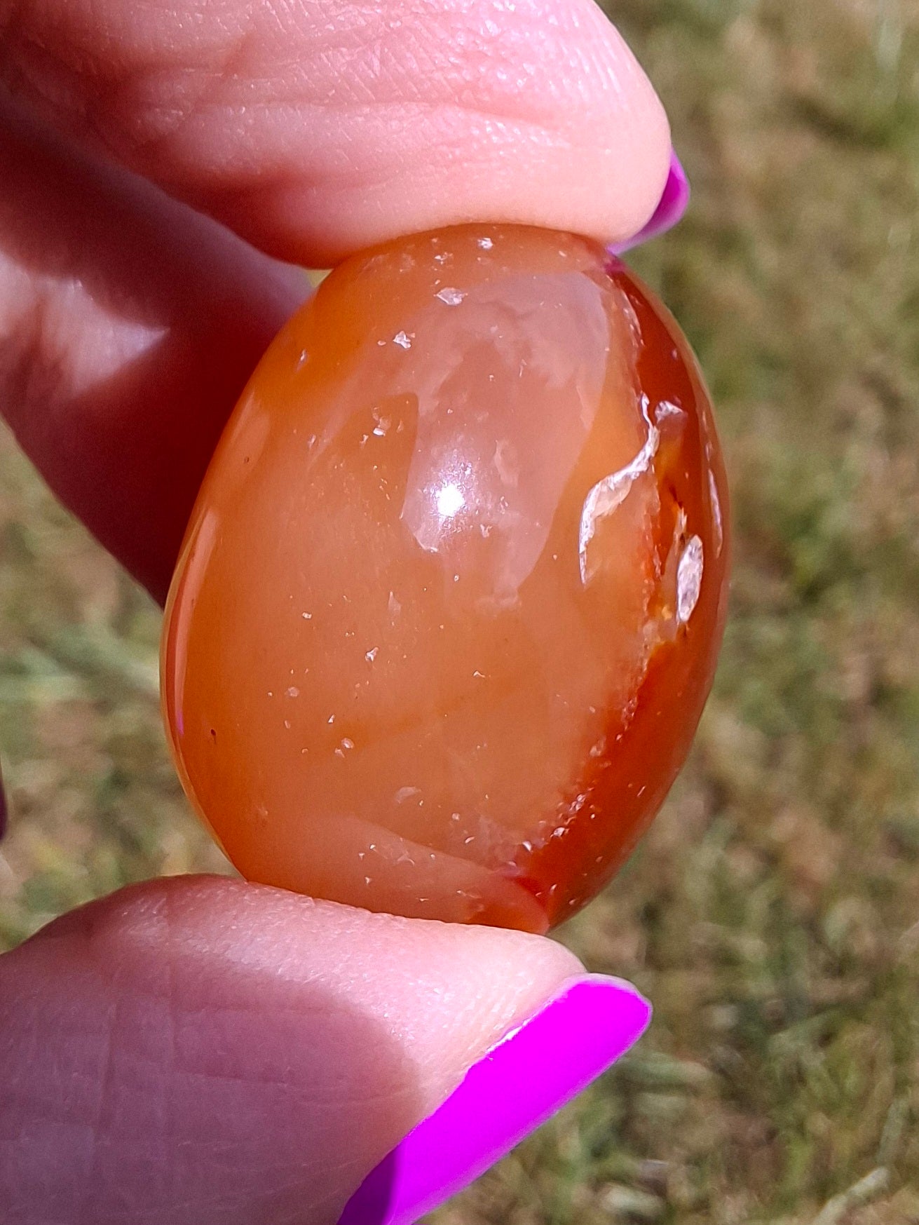 Carnelian, Tumble Stone, Crystal (Ref: T66)