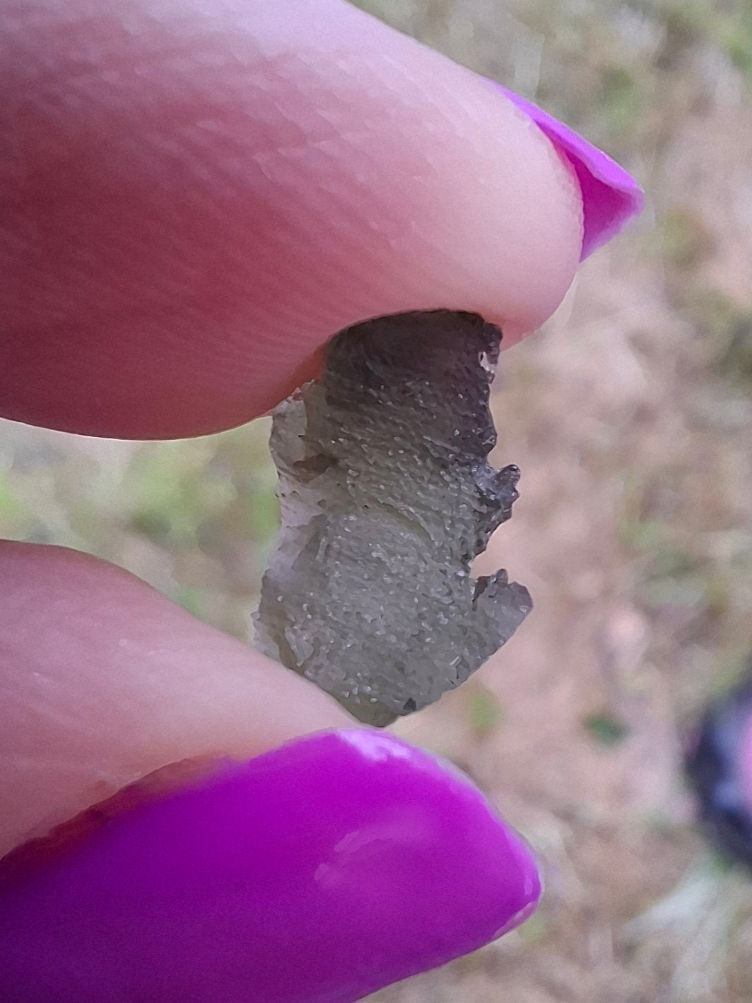 Moldavite small Piece, 0.39g, Tektite (Ref: 1431)