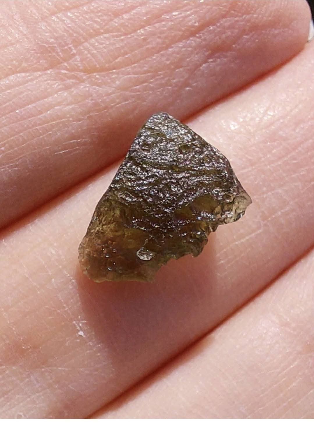 Moldavite Piece, NESMEN LES, 0.62g, Tektite (Ref: 840)