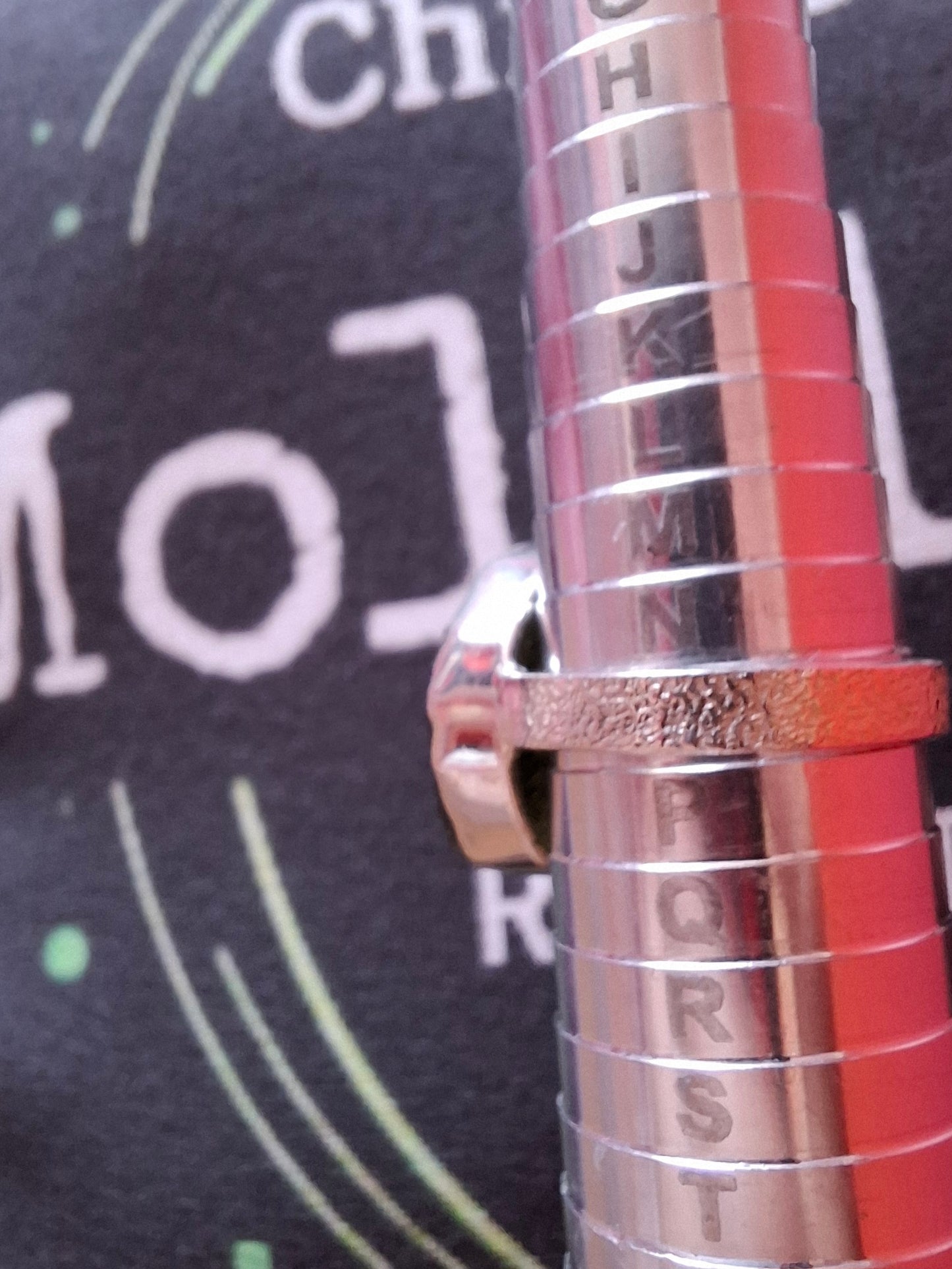 Moldavite Ring, size O, 925 Silver, Tektite (Ref: R311)