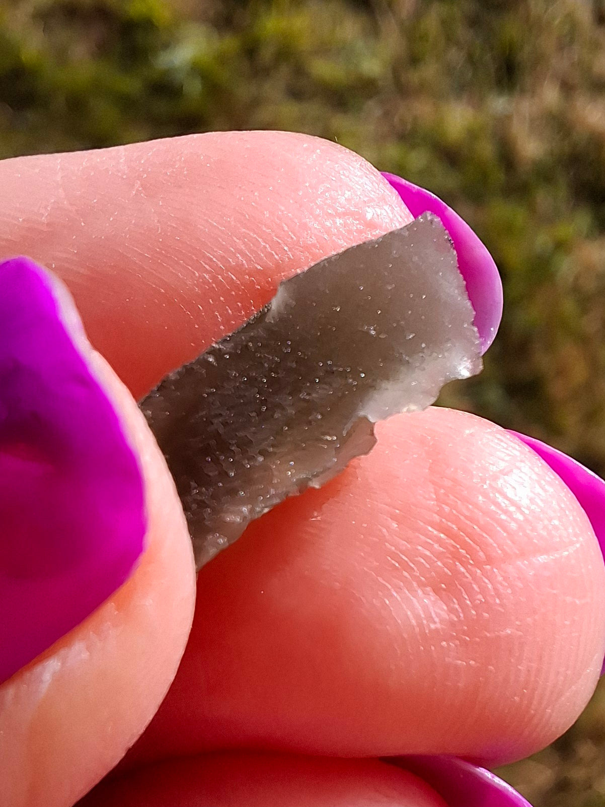 Moldavite Piece, 0.79g, Tektite (Ref: 1441)