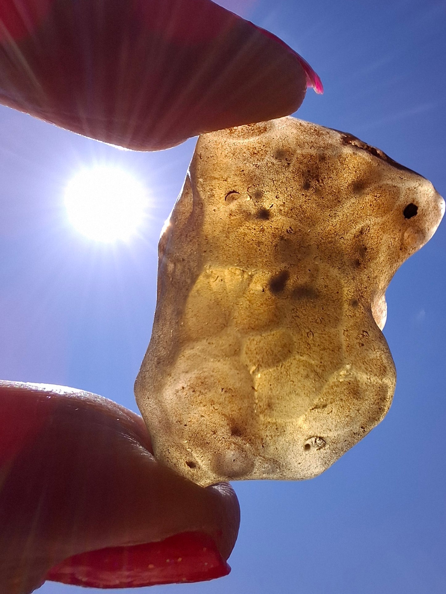 Libyan Desert Glass (darker) Piece, 10.25g, Tektite (Ref: L1368)