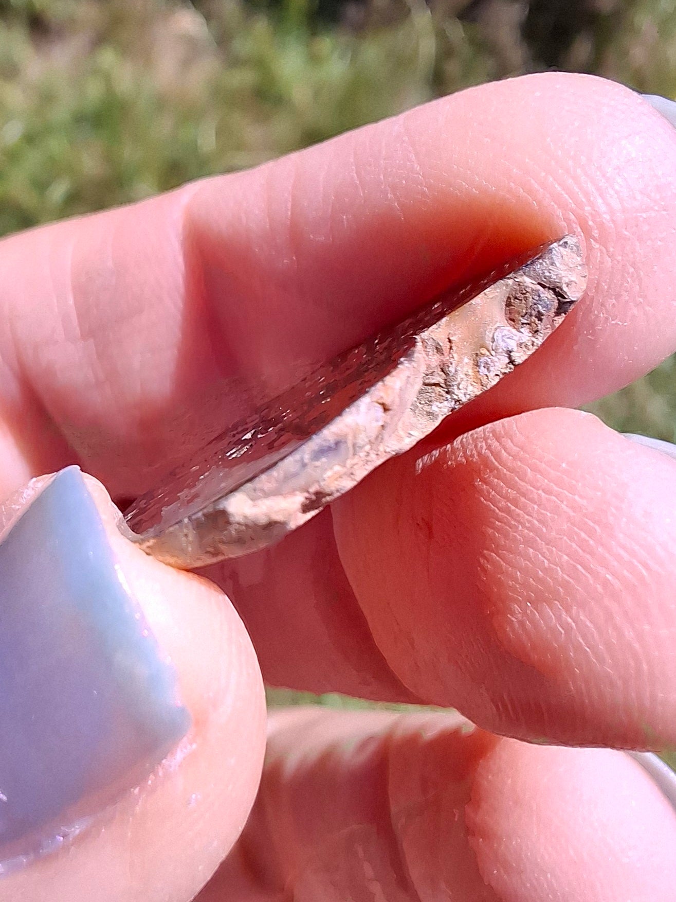 Small Haematite Ammonite HALF, 2.19g, Fossil (Ref: MA3)