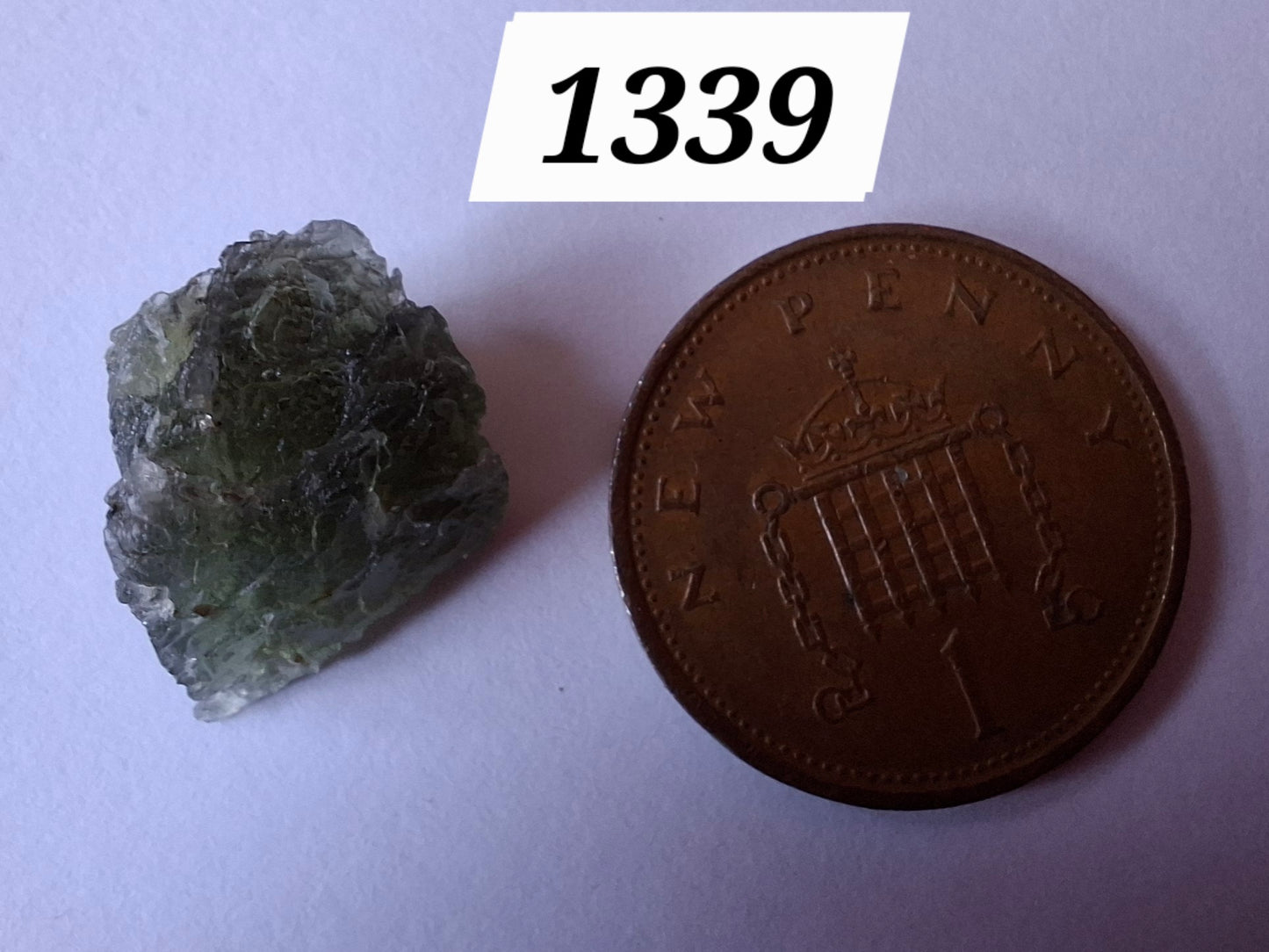 Moldavite Piece, 1.41g, Tektite (Ref: 1339)