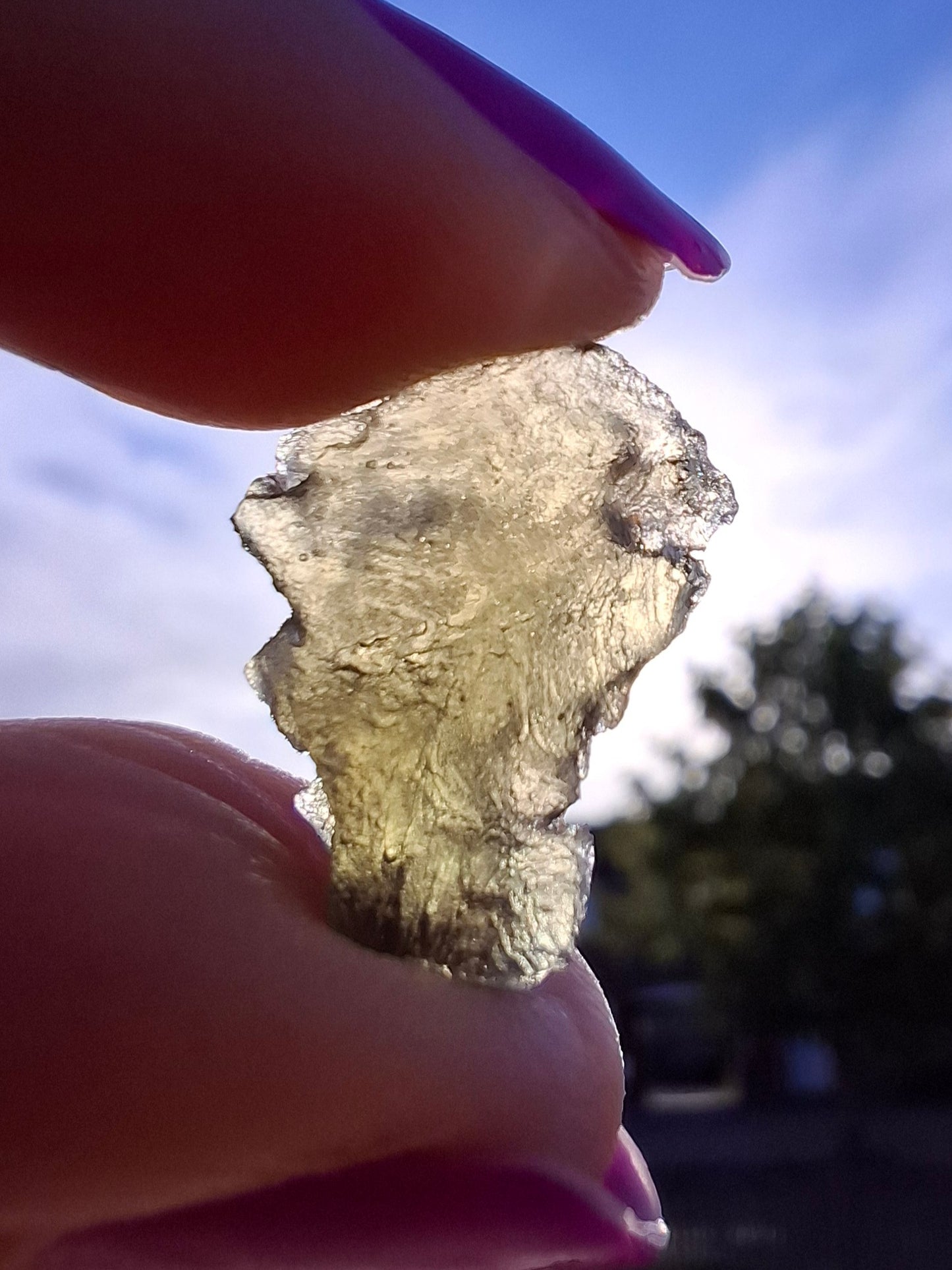 Moldavite Piece, 1.22g, Tektite (Ref: 1464)