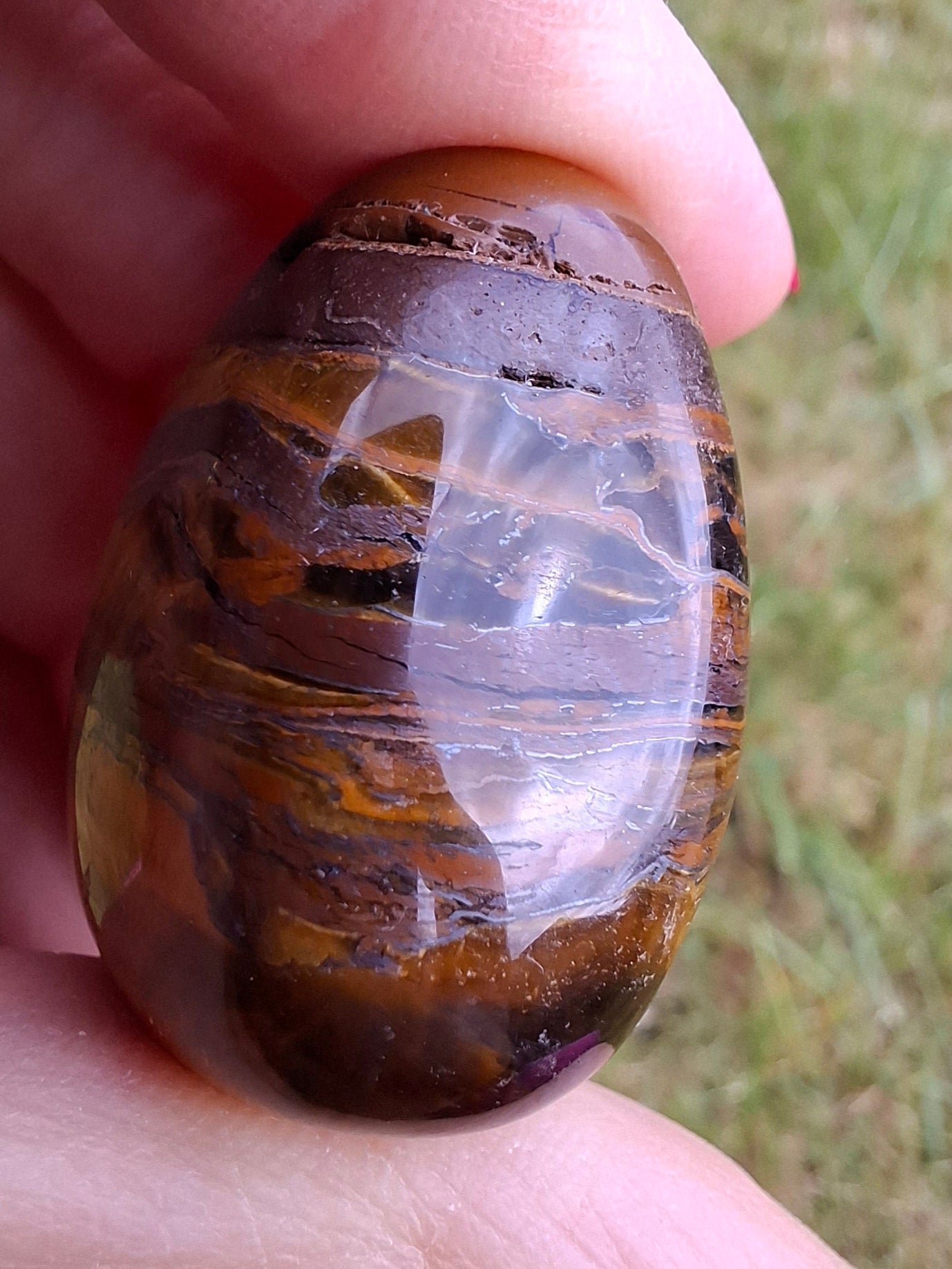 Tigers Eye, Tumble Stone, Crystal (Ref: T133)