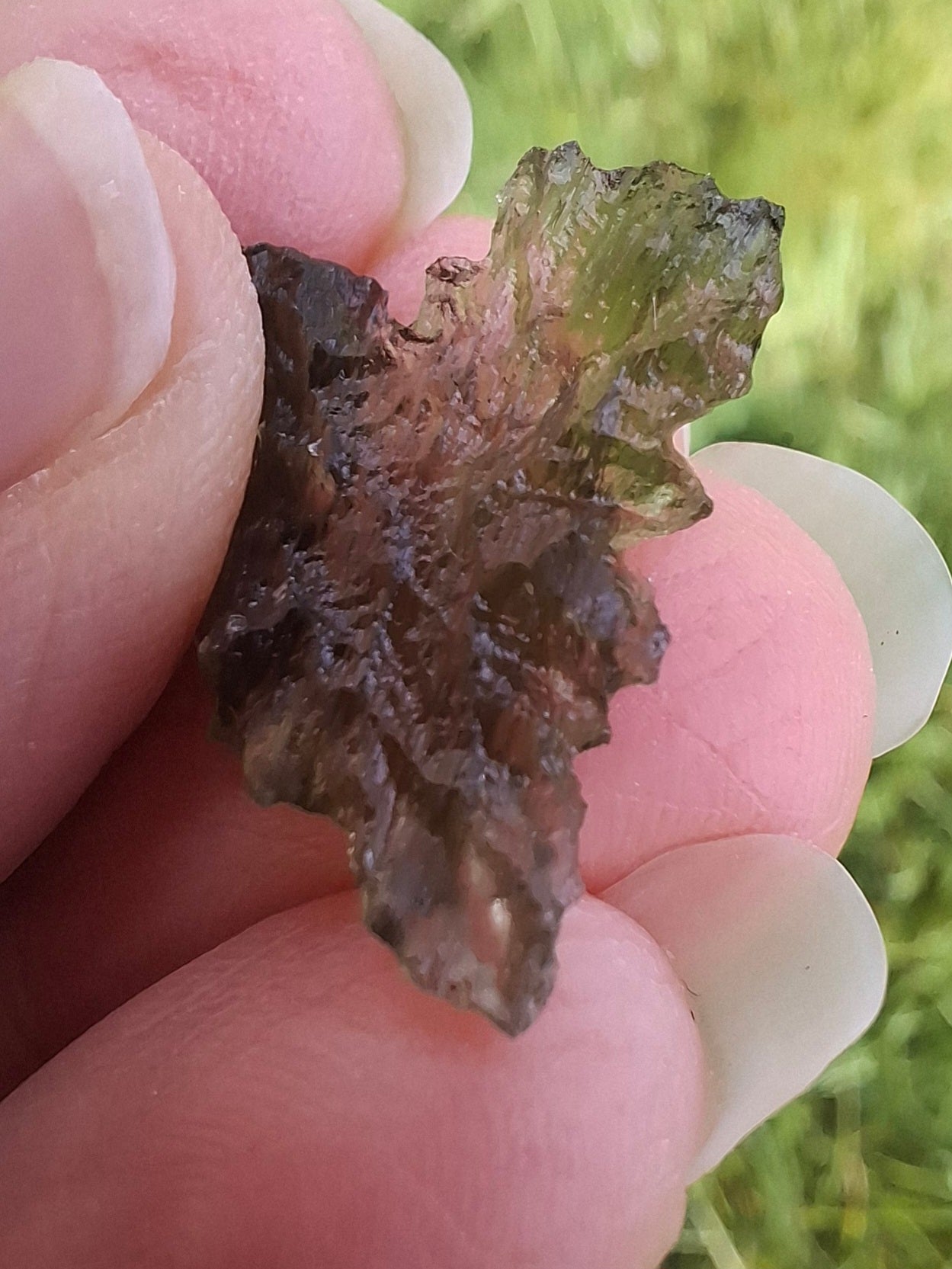 Moldavite Piece, JEZKOVNA BESEDNICE, 1.30g, Tektite (Ref: 1286)
