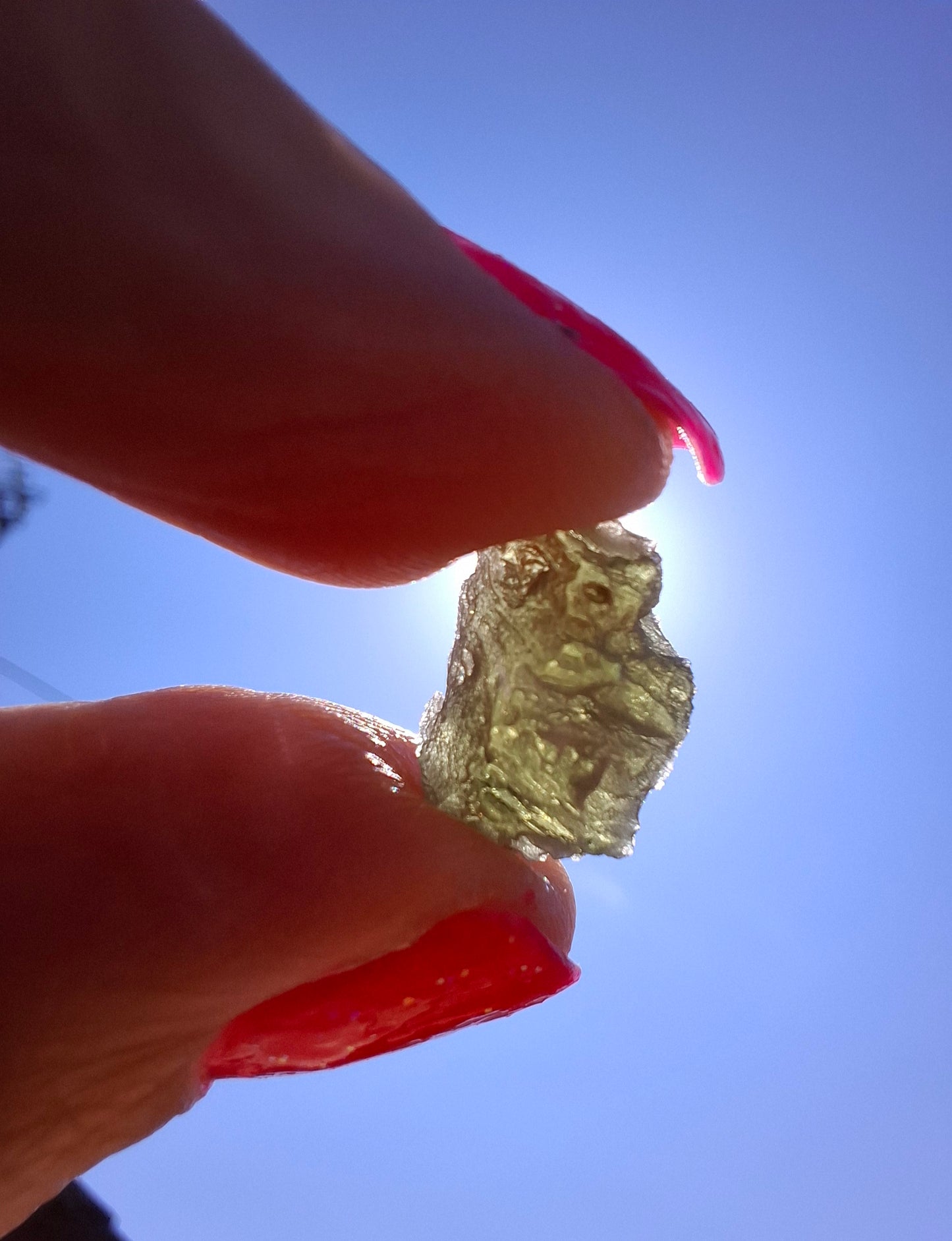 Moldavite Piece, SNOWFLAKE, FROSTED, BRUSNA, Tektite (Ref: 1493)