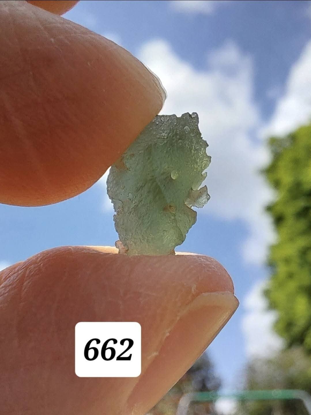 Moldavite Piece, 0.53g, Tektite (Ref: 662)