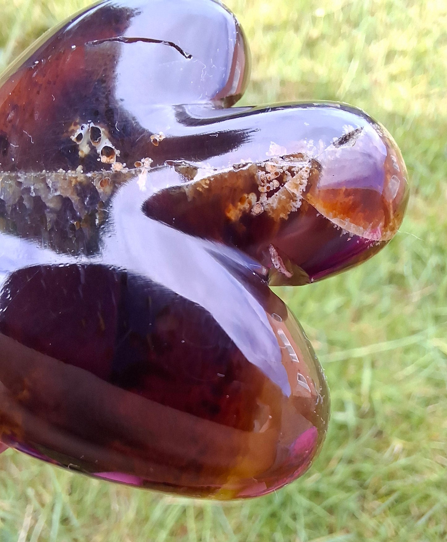 Red Amber Angel, 22.65, Carving, Fossil (Ref: AA3)