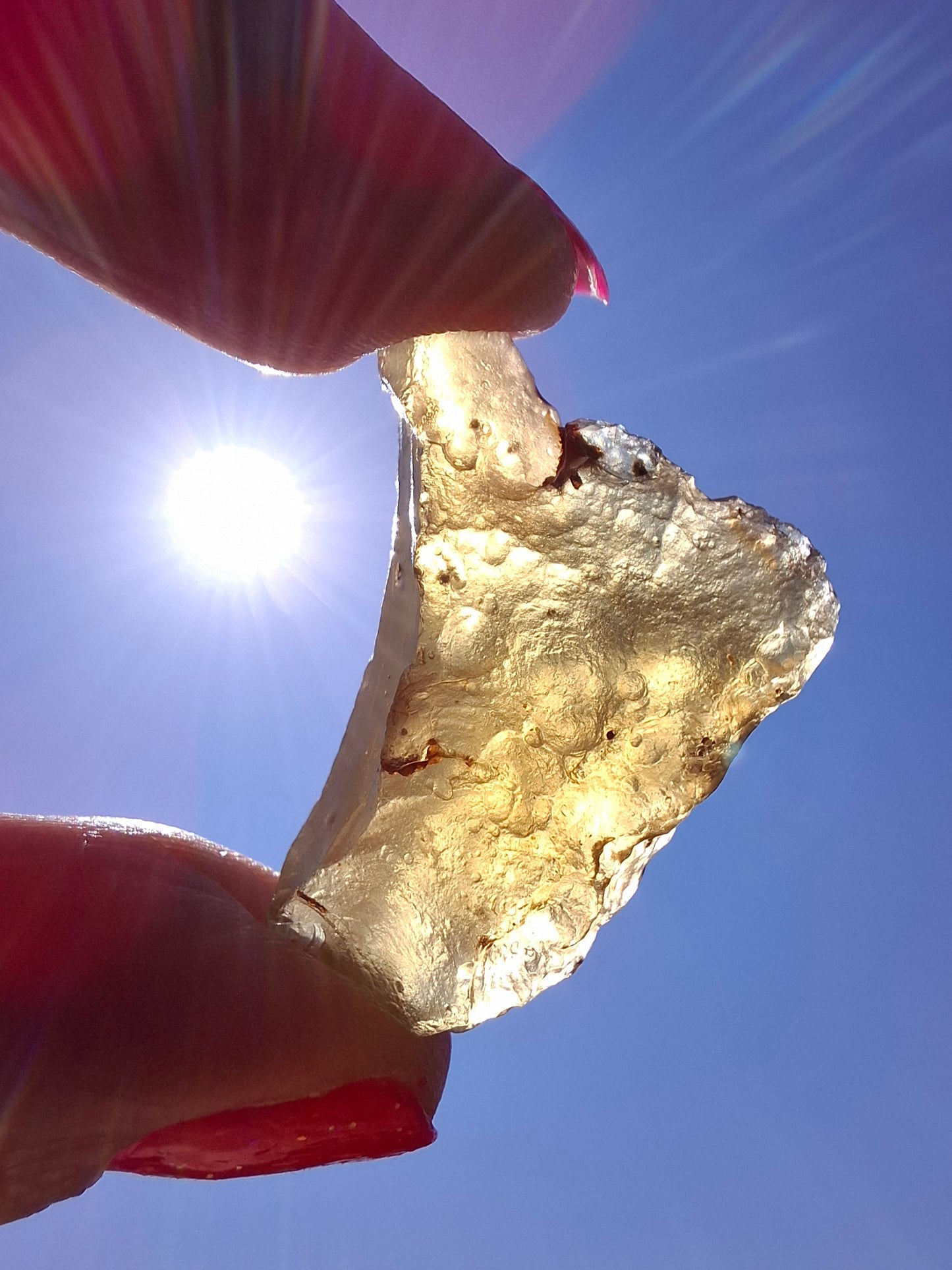 Libyan Desert Glass (darker) Piece, 7.36g, Tektite (Ref: L1357)