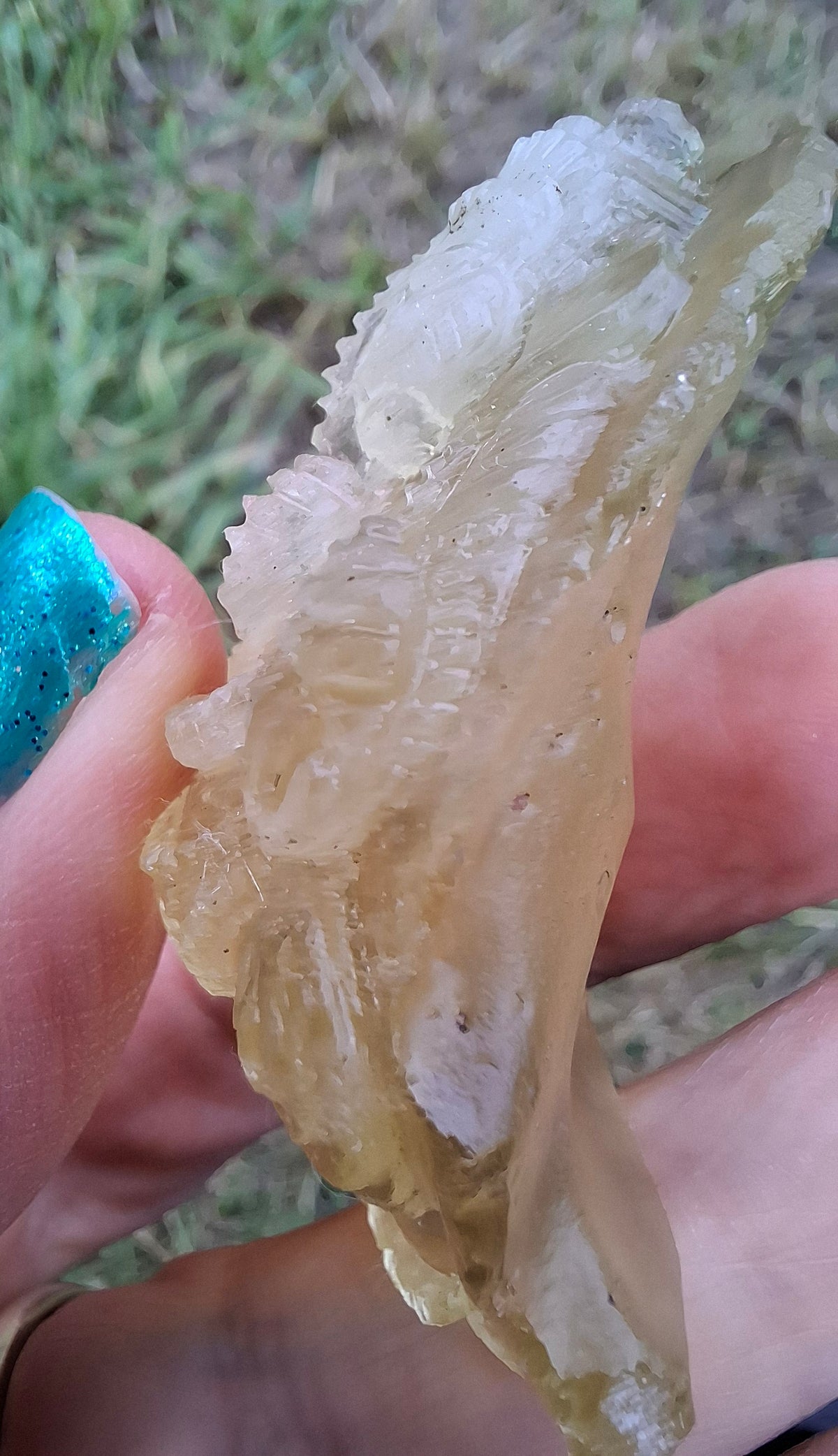 Libyan Desert Glass carving, GANESHA, 26.47g, Tektite (Ref: Ganesha1)