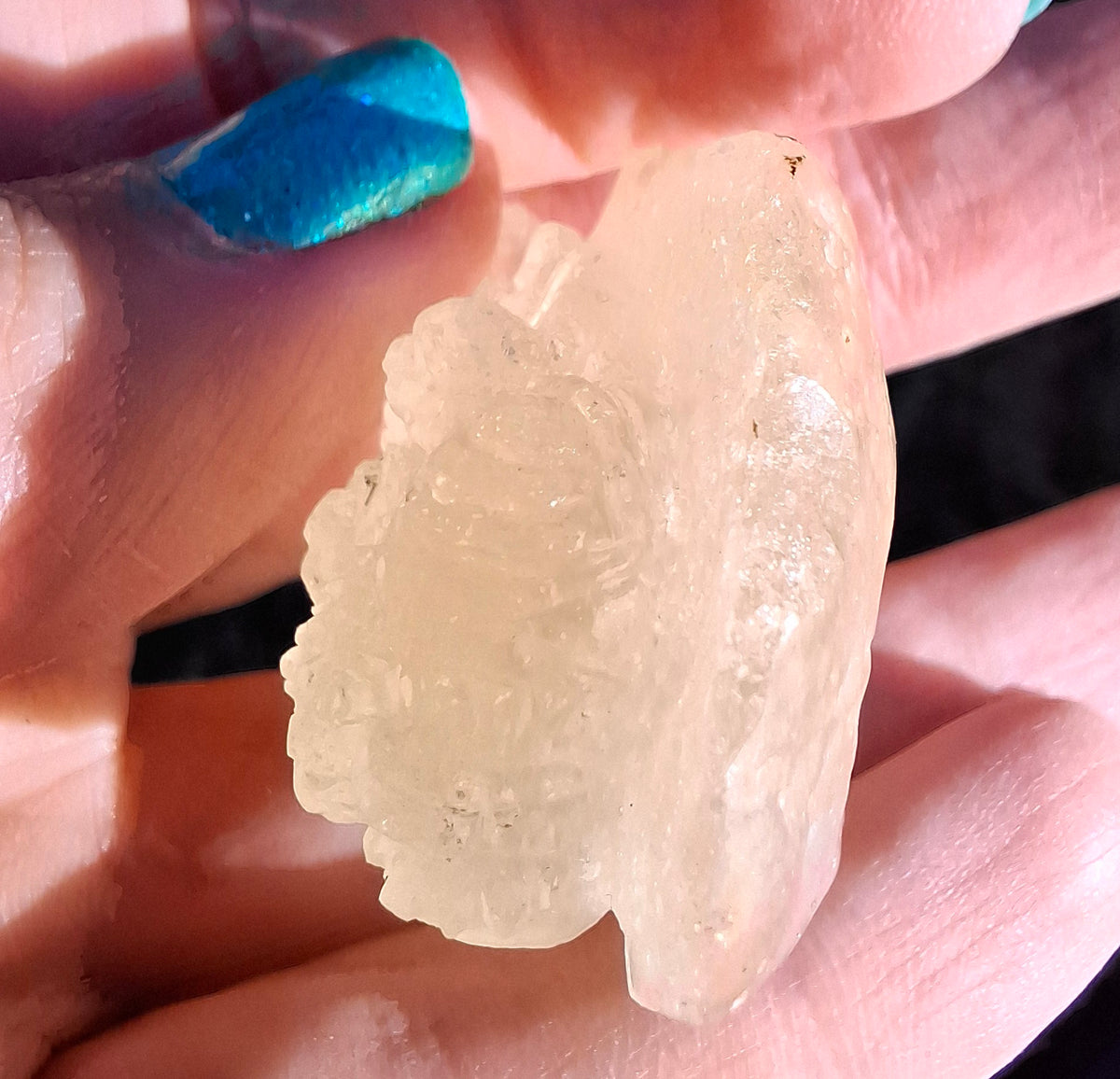 Libyan Desert Glass GANESHA carving, 20.76g, Tektite (Ref: Ganesha4)