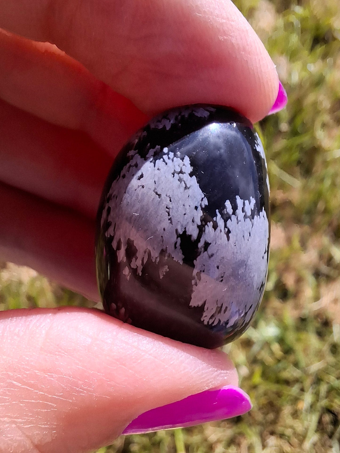 Snowflake Obsidian, Tumble Stone, Crystal (Ref: T98)