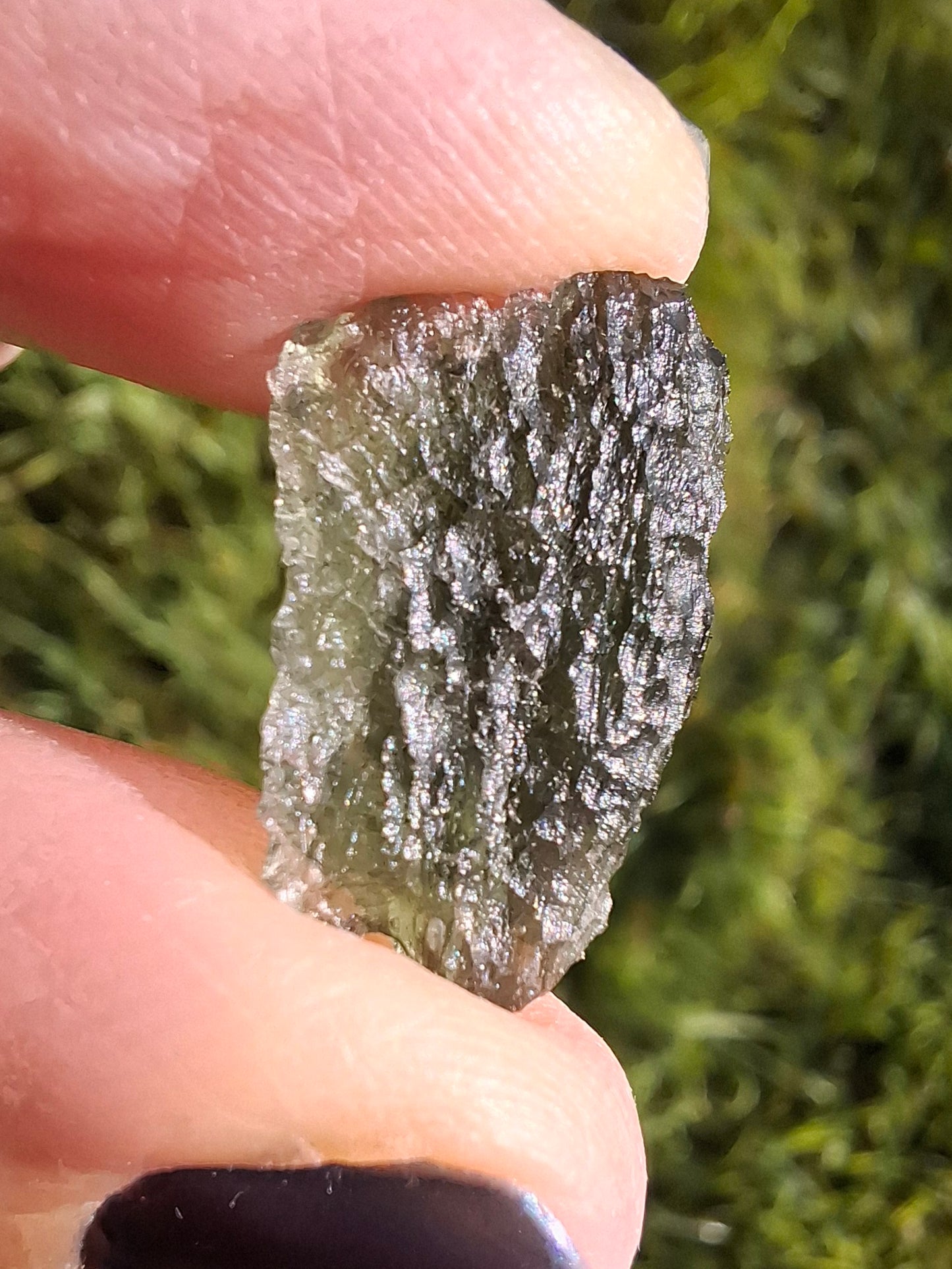 Moldavite Piece, NESMEN LES, 1.90g, Tektite (Ref: 848)