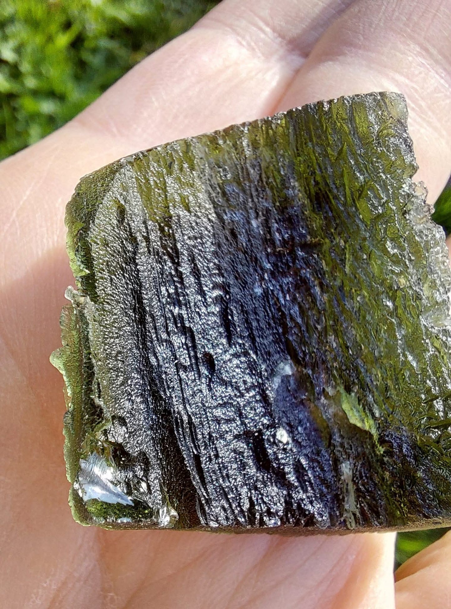 Moldavite Piece, NOVA HOSPODA, 18.15g, Tektite (Ref: 1041)