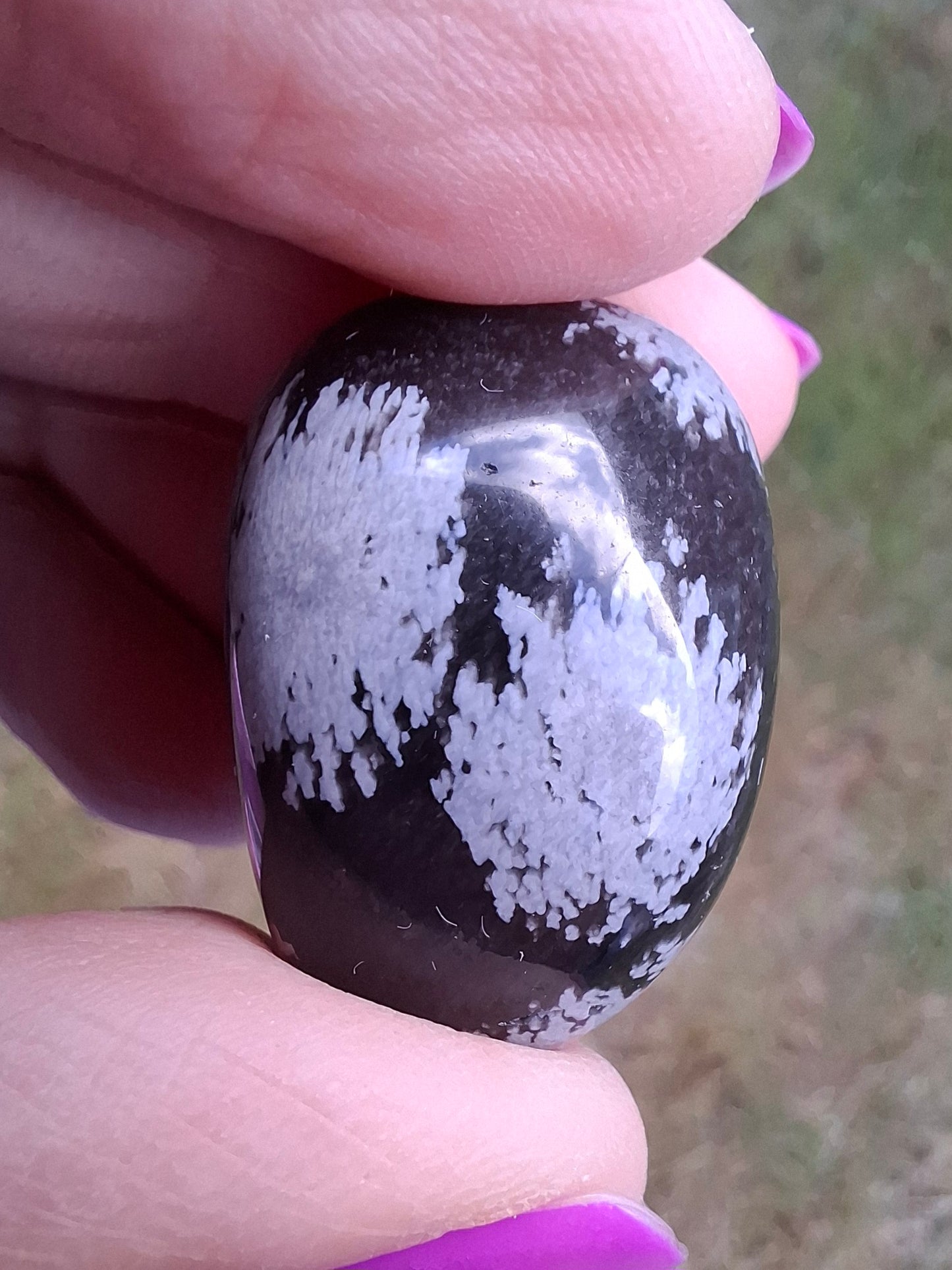 Snowflake Obsidian, Tumble Stone, Crystal (Ref: T98)