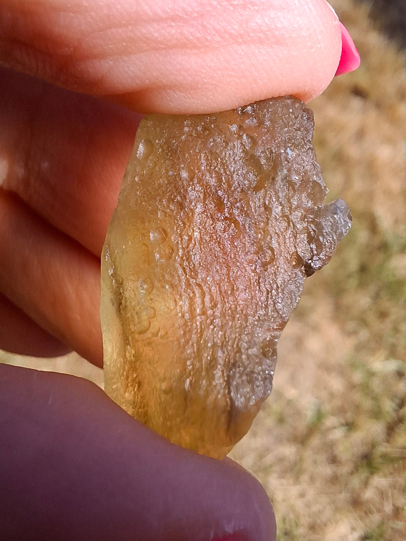 Libyan Desert Glass (darker) Piece, 7.32g, Tektite (Ref: L1369)