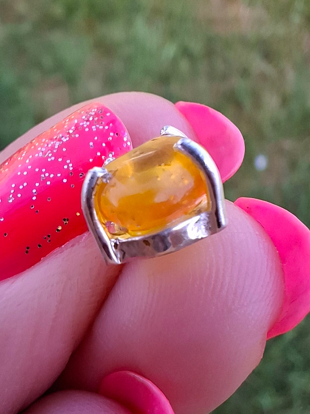 Baltic Amber Pendant, 925 Silver, Fossil (Ref: AP16)