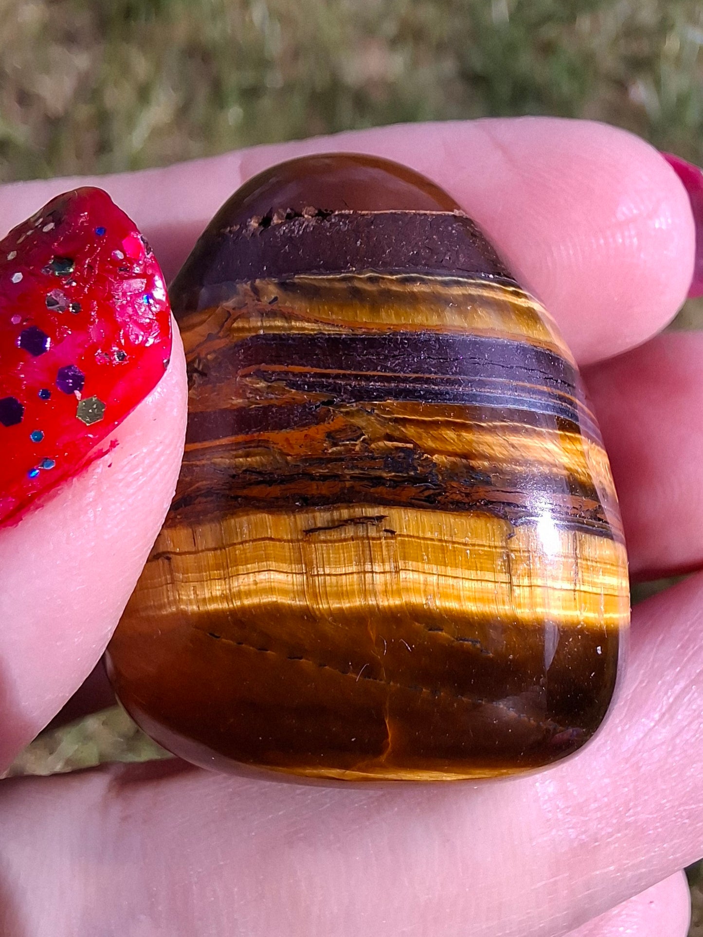Tigers Eye, Tumble Stone, Crystal (Ref: T133)